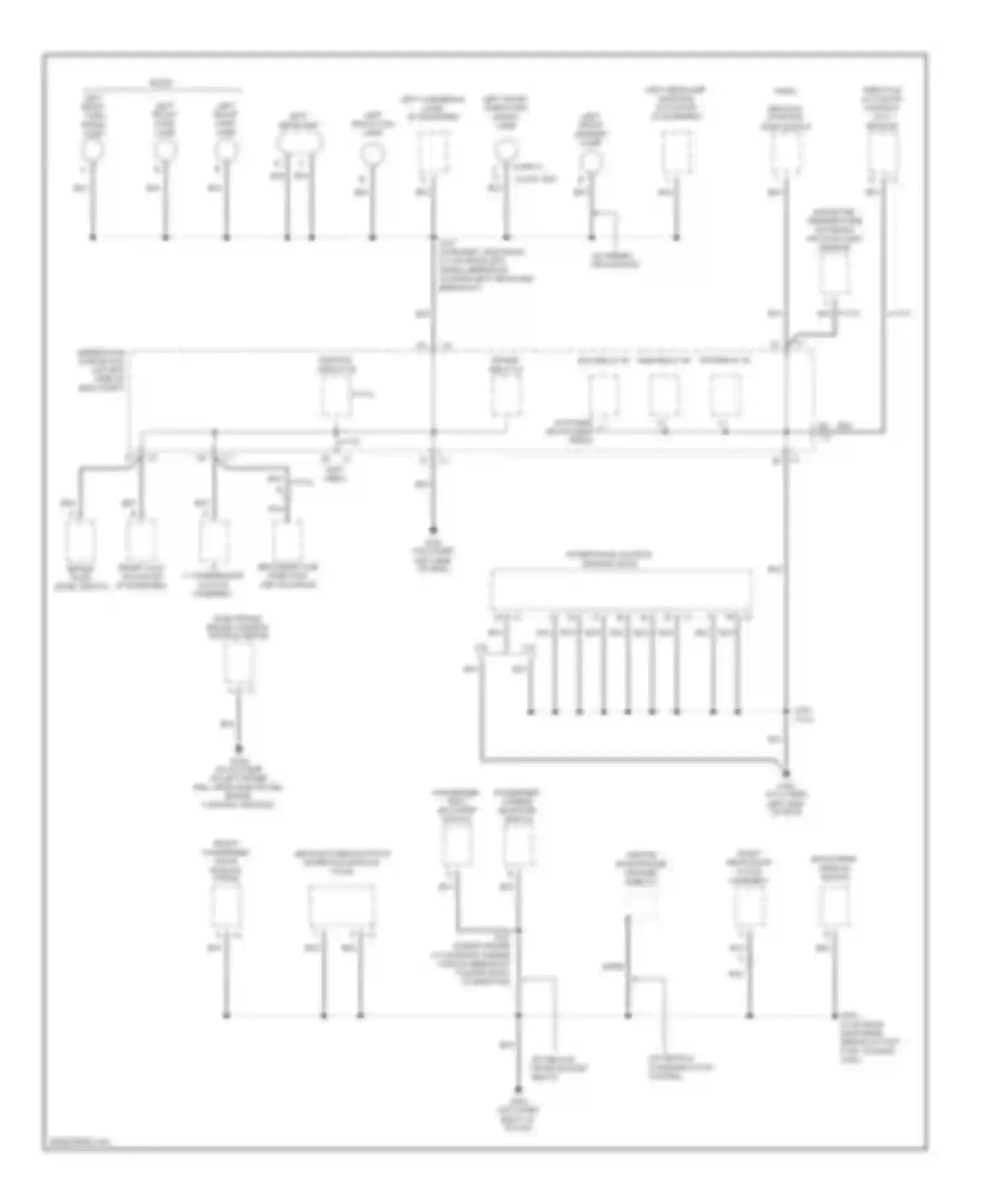 Wiring diagram left front park lamp for Chevrolet TrailBlazer I (2001-2006) (1 of 1)
