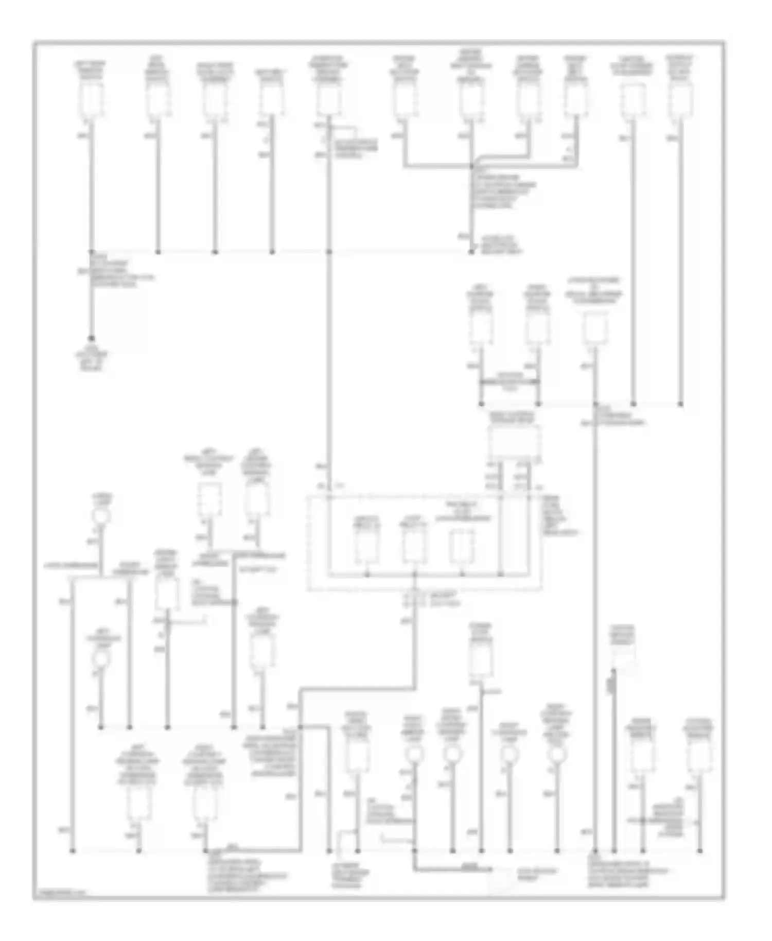 Wiring diagram left rear courtesy reading lamp for Chevrolet TrailBlazer I (2001-2006) (2 of 2)