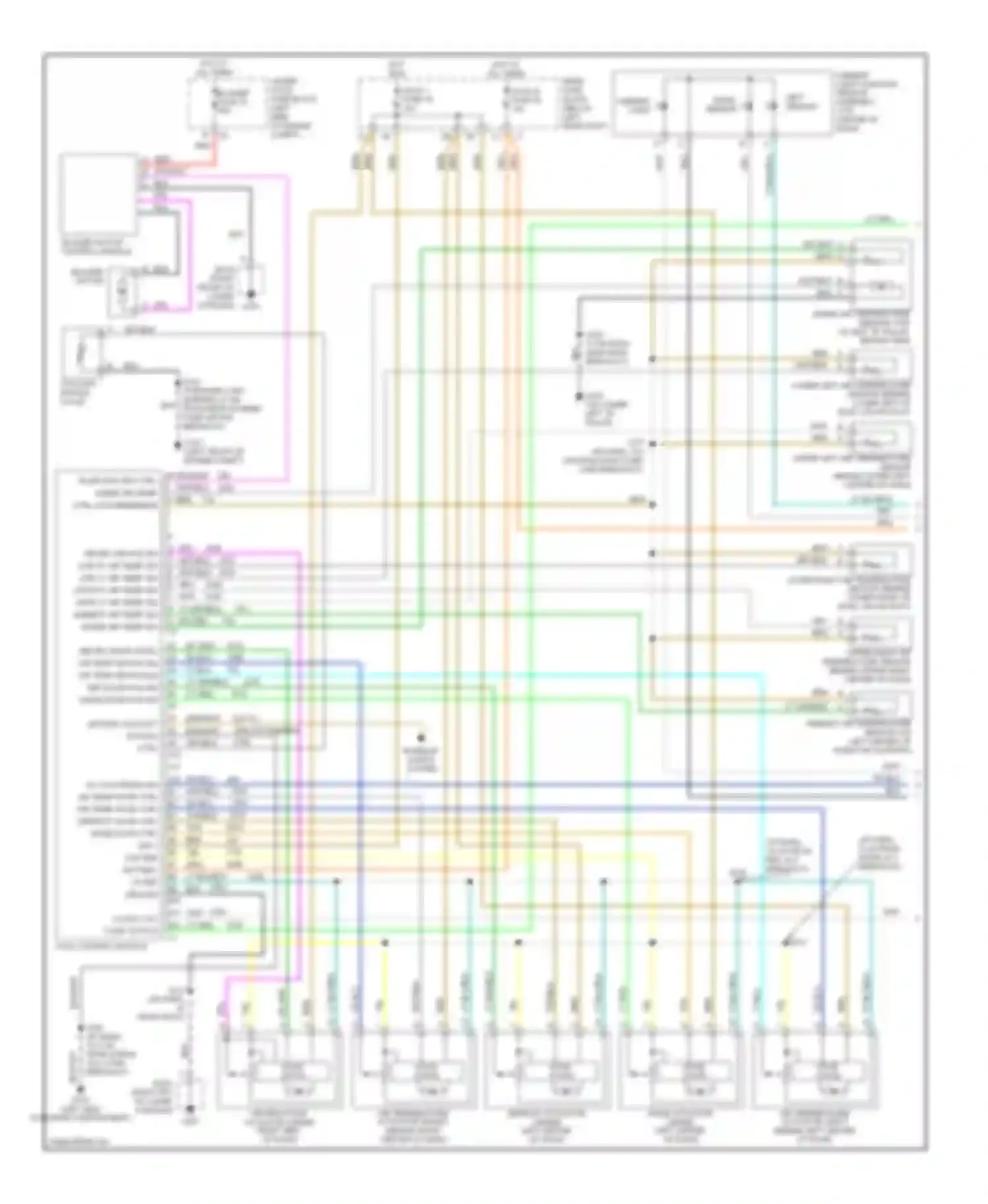 Wiring diagram left sensor for Chevrolet TrailBlazer I (2001-2006) (1 of 2)