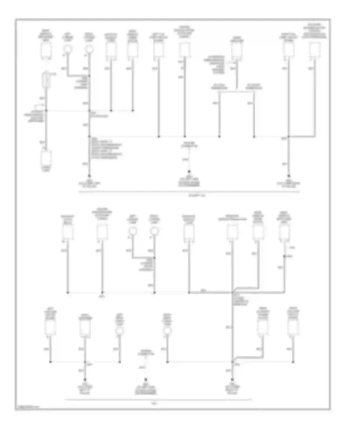 Wiring diagram left tail lamp circuit board for Chevrolet TrailBlazer I (2001-2006) (1 of 1)