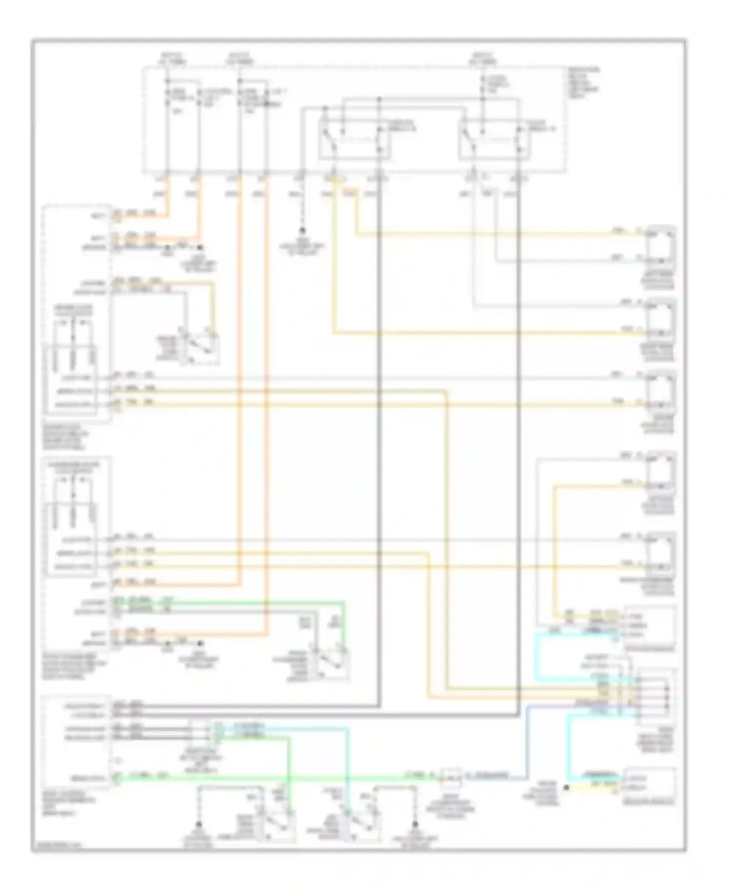 Wiring diagram low ref door ajar for Chevrolet TrailBlazer I (2001-2006) (1 of 1)