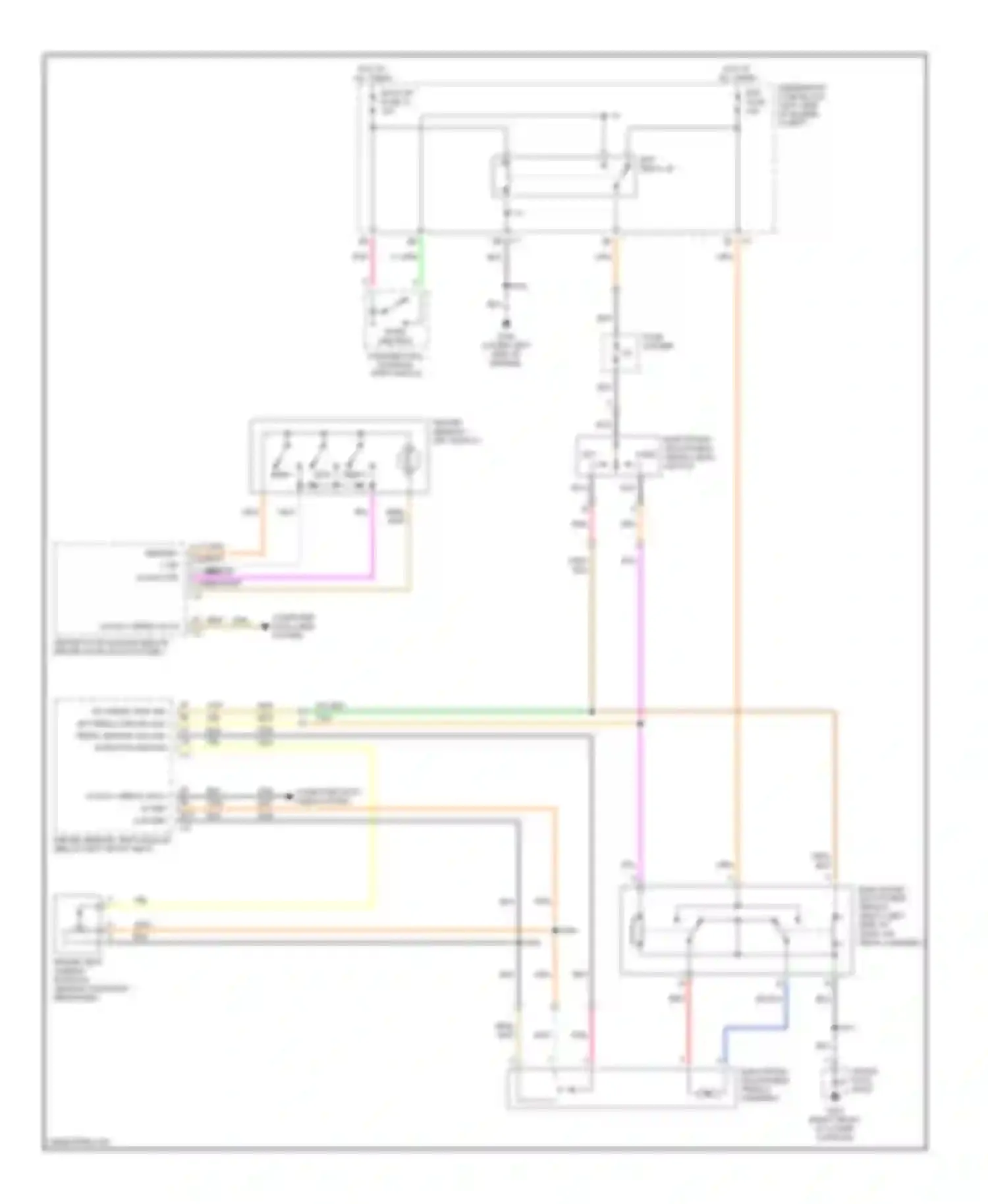 Wiring diagram mem 2 exit for Chevrolet TrailBlazer I (2001-2006) (1 of 1)
