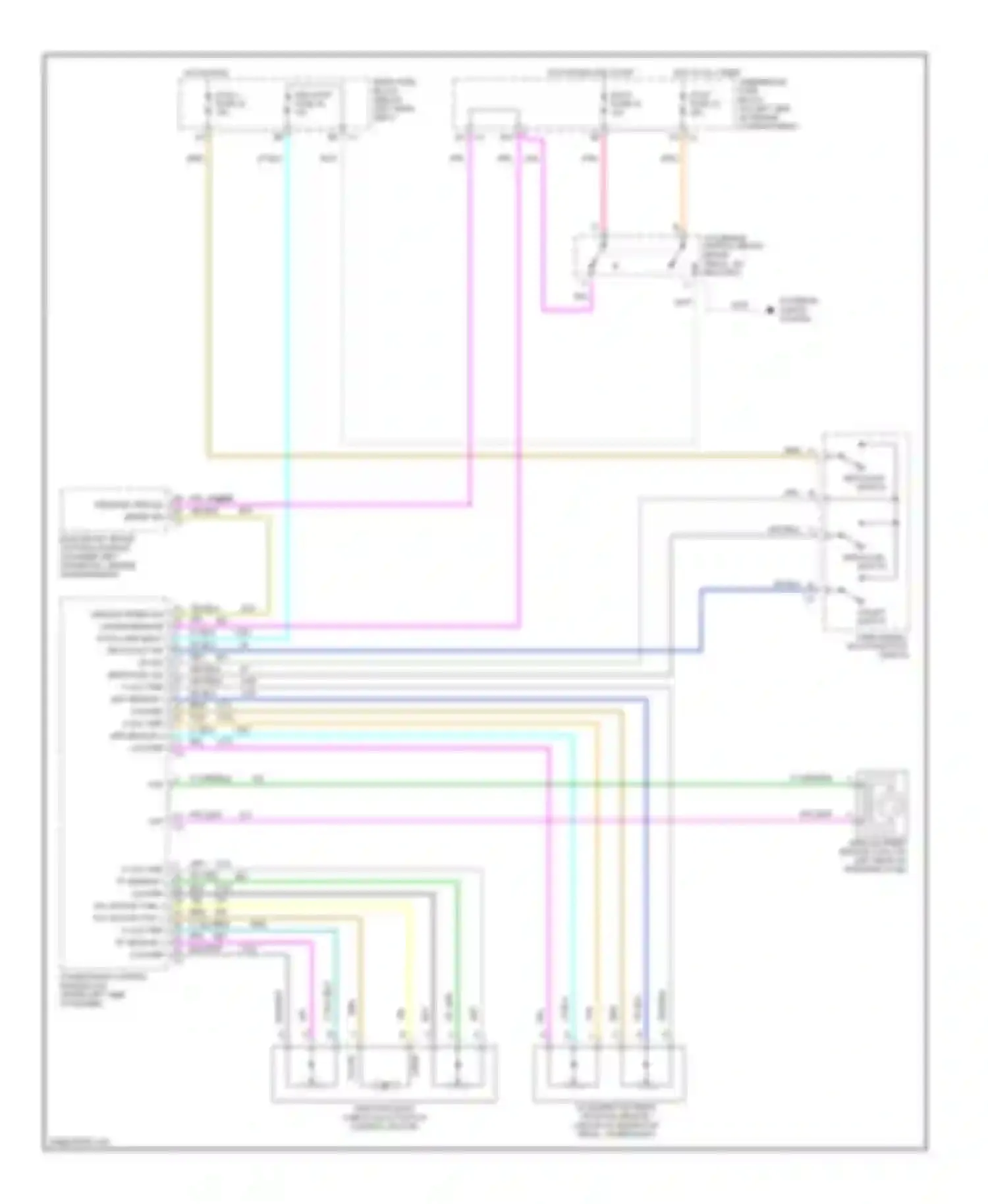 Wiring diagram on/off switch for Chevrolet TrailBlazer I (2001-2006) (1 of 2)