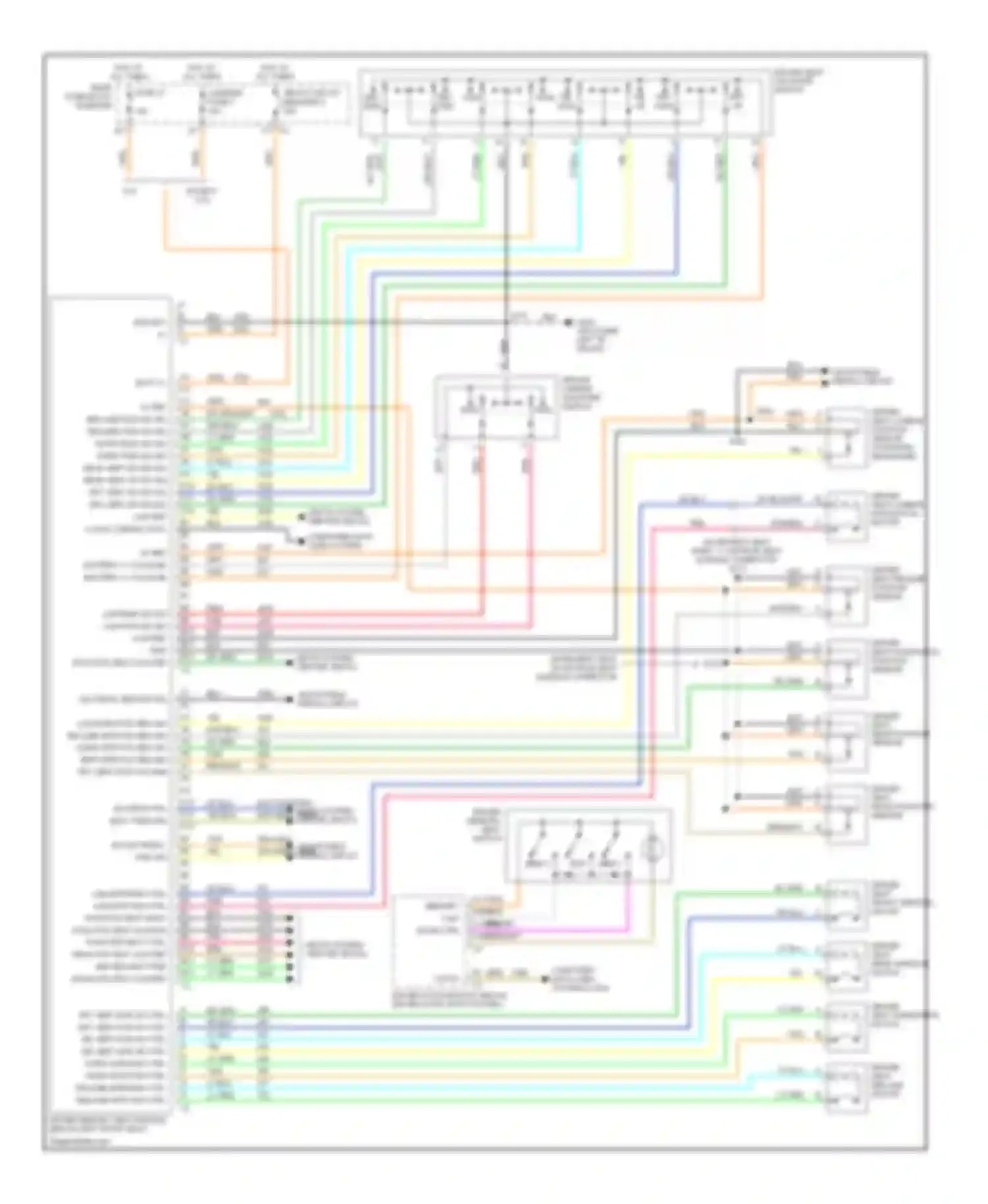 Wiring diagram rear fuse block egm/dsm fuse 23 for Chevrolet TrailBlazer I (2001-2006) (1 of 1)