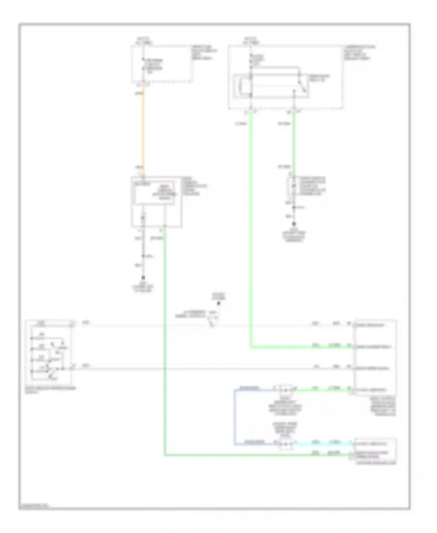 Wiring diagram rear window wiper/washer switch for Chevrolet TrailBlazer I (2001-2006) (1 of 1)