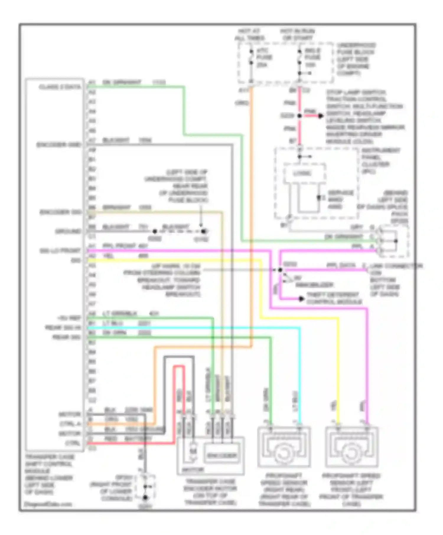 Wiring diagram red for Chevrolet TrailBlazer I (2001-2006) (36 of 36)