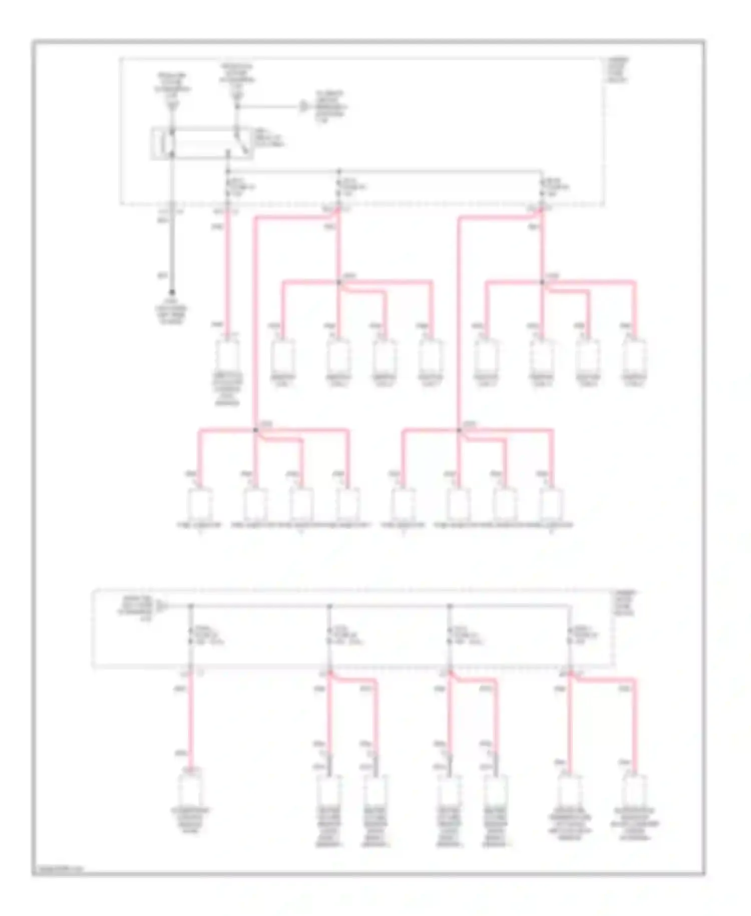 Wiring diagram under- hood fuse block for Chevrolet TrailBlazer I (2001-2006) (6 of 9)