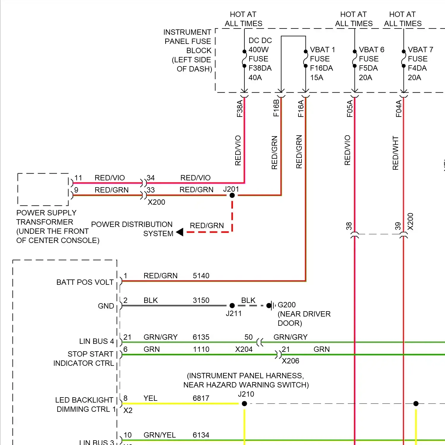 demo - Instrument illumination circuit (1 of 2) Instrument illumination circuit (1 of 2)