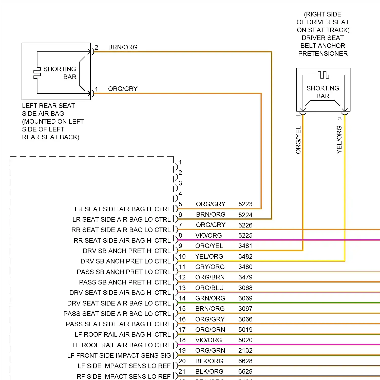 demo - Supplemental restraints circuit (1 of 3) Supplemental restraints circuit (1 of 3)