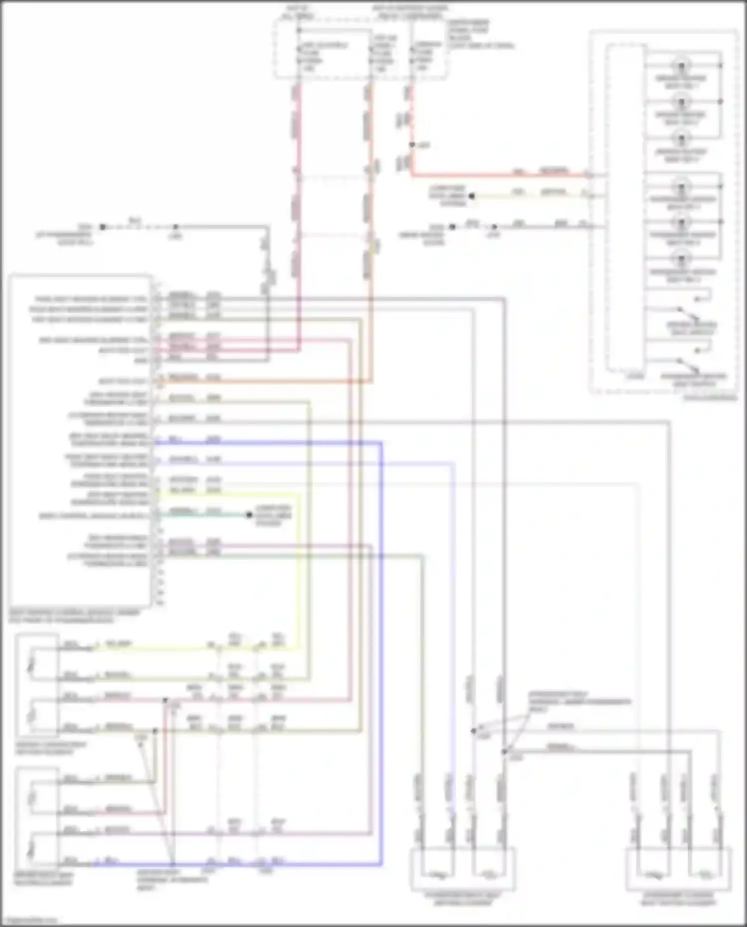 Wiring diagram body control module lin bus 2 for Chevrolet TrailBlazer II facelift (2017-2024) (1 of 3)