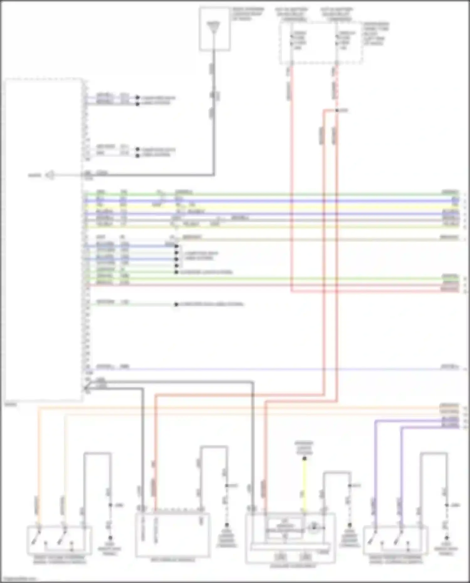 Wiring diagram display sig + for Chevrolet TrailBlazer II facelift (2017-2024) (1 of 4)