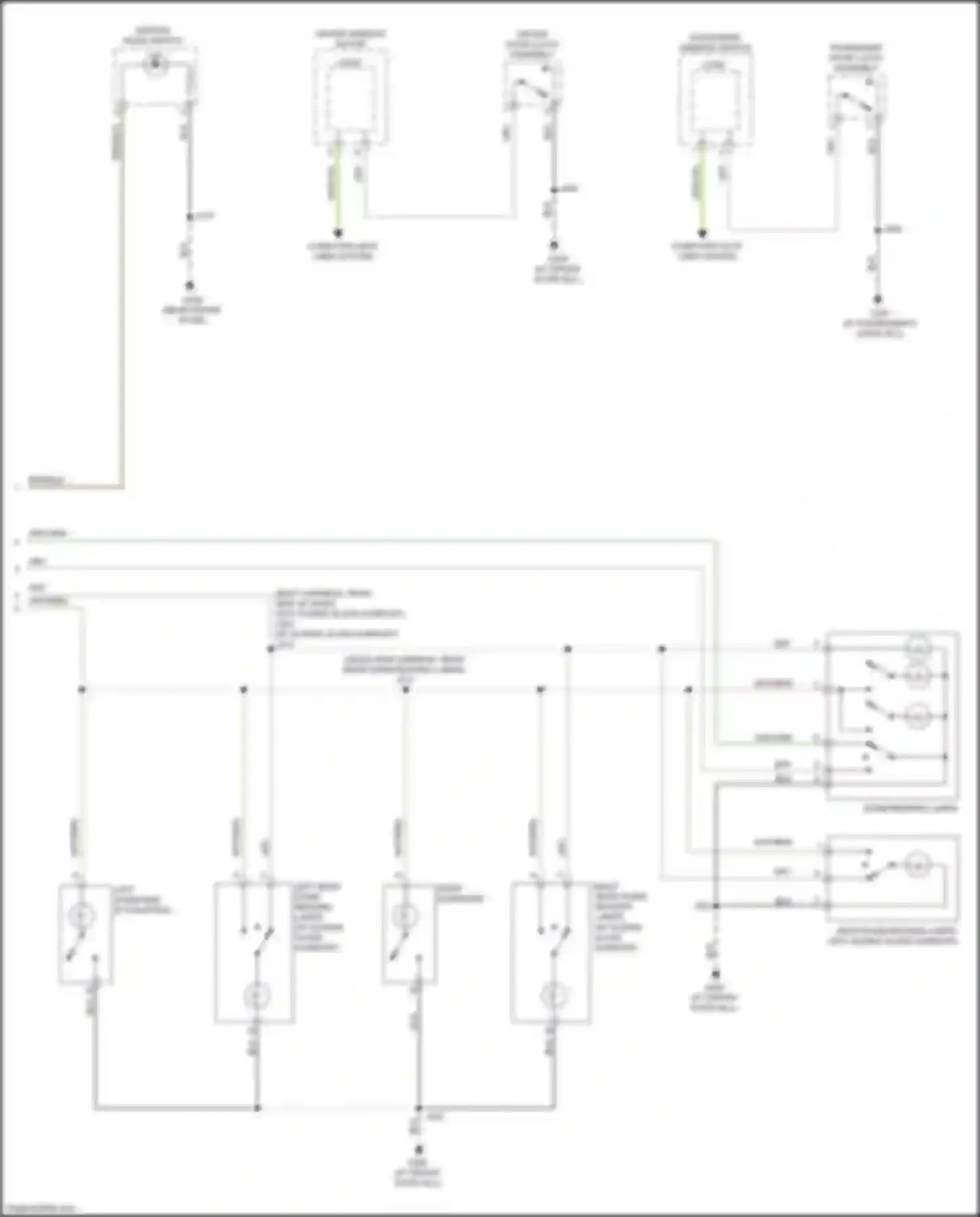 Wiring diagram driver door latch assembly for Chevrolet TrailBlazer II facelift (2017-2024) (1 of 6)