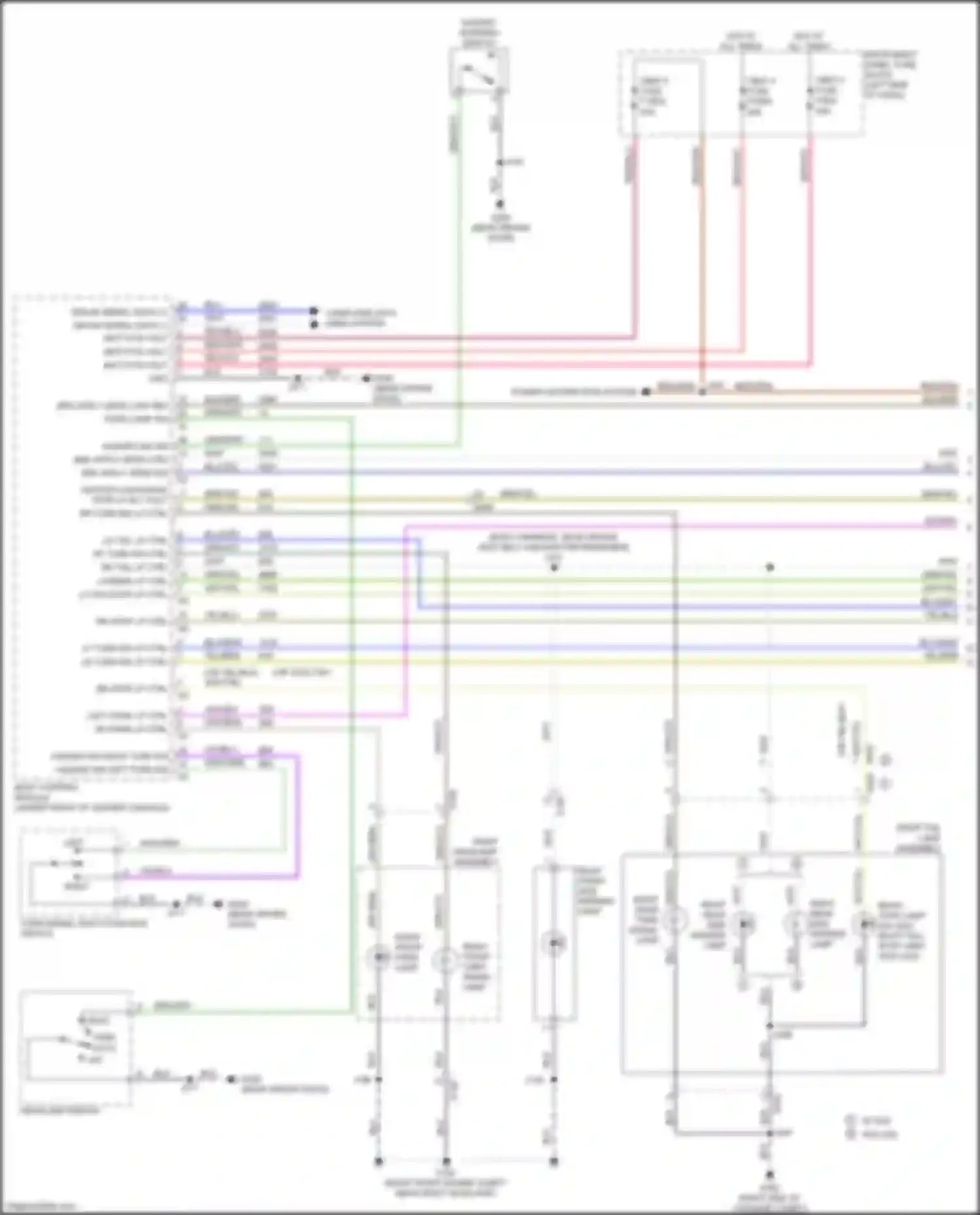 Wiring diagram lf turn sig lp ctrl for Chevrolet TrailBlazer II facelift (2017-2024) (2 of 2)