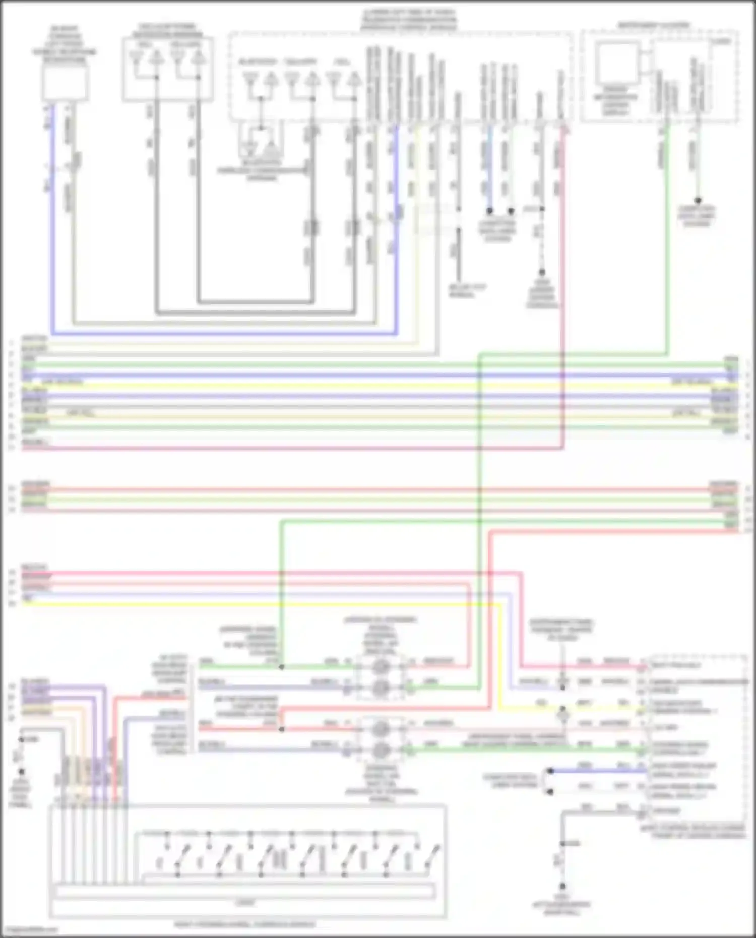 Wiring diagram microphone signal for Chevrolet TrailBlazer II facelift (2017-2024) (2 of 2)