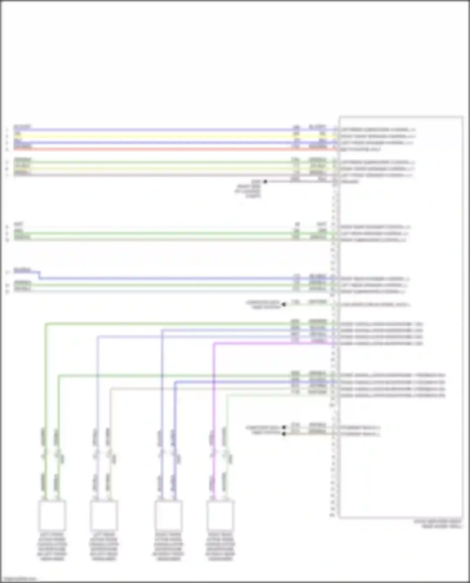 Wiring diagram noise cancellation microphone 1 sig for Chevrolet TrailBlazer II facelift (2017-2024) (1 of 2)