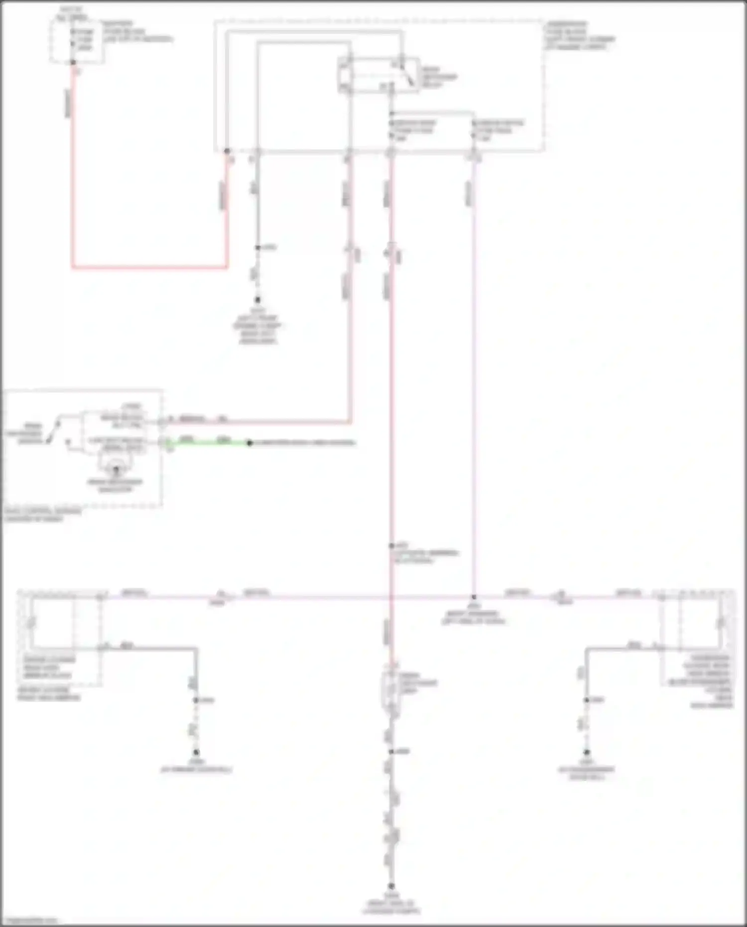 Wiring diagram rear defogger indicator for Chevrolet TrailBlazer II facelift (2017-2024) (1 of 1)