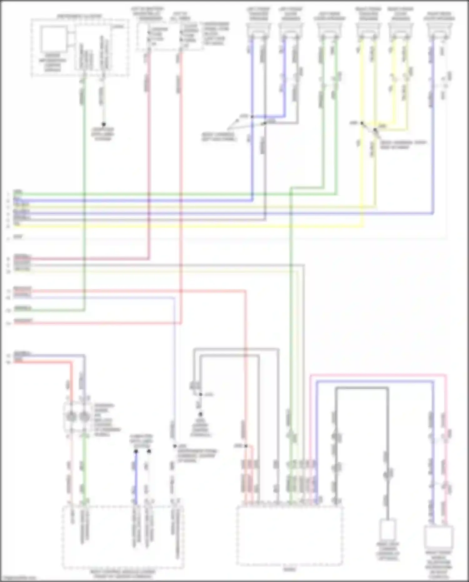 Wiring diagram rear view camera for Chevrolet TrailBlazer II facelift (2017-2024) (5 of 12)