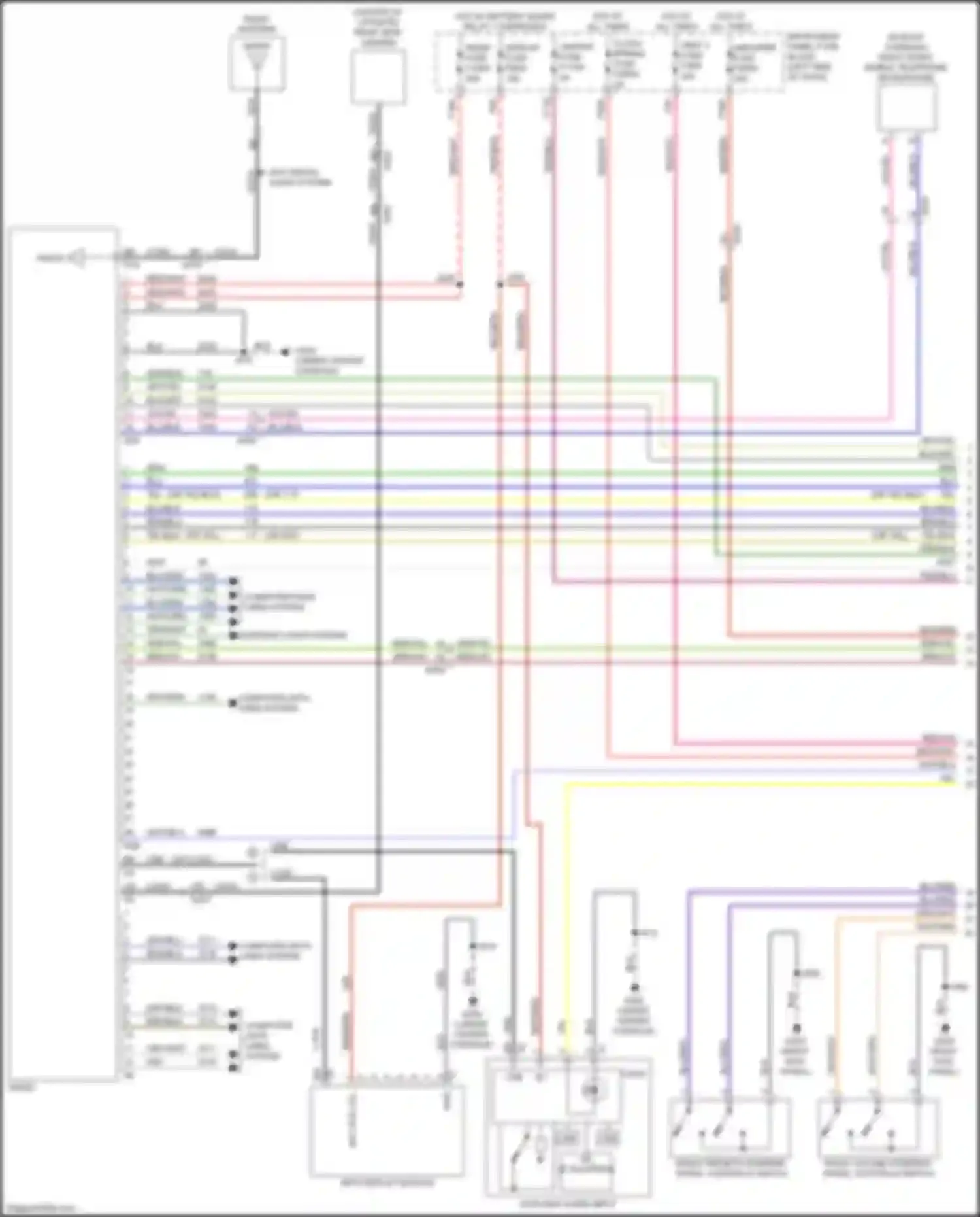 Wiring diagram right front mobile telephone microphone for Chevrolet TrailBlazer II facelift (2017-2024) (1 of 6)