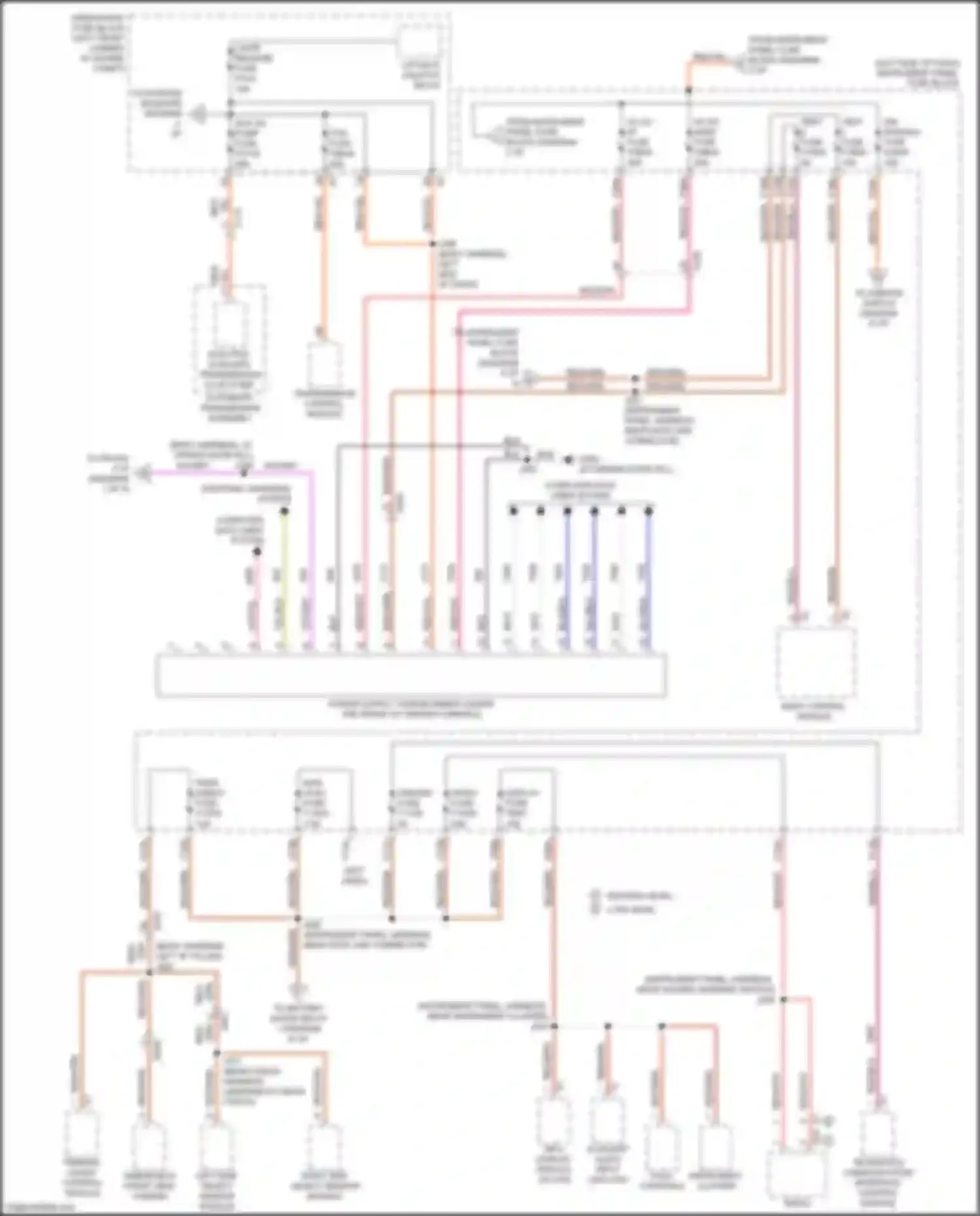 Wiring diagram right side object sensor module for Chevrolet TrailBlazer II facelift (2017-2024) (3 of 3)