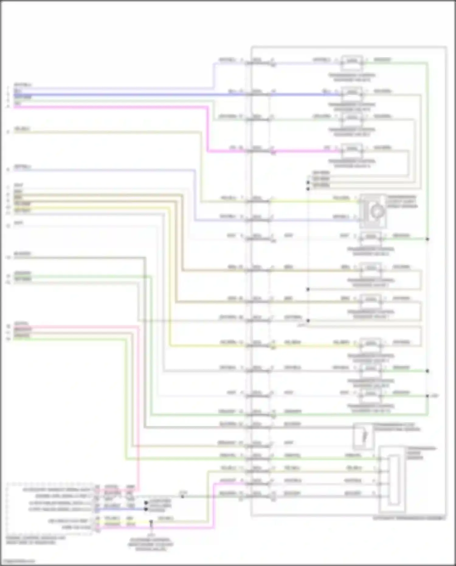 Wiring diagram transmission range sensor for Chevrolet TrailBlazer II facelift (2017-2024) (2 of 3)