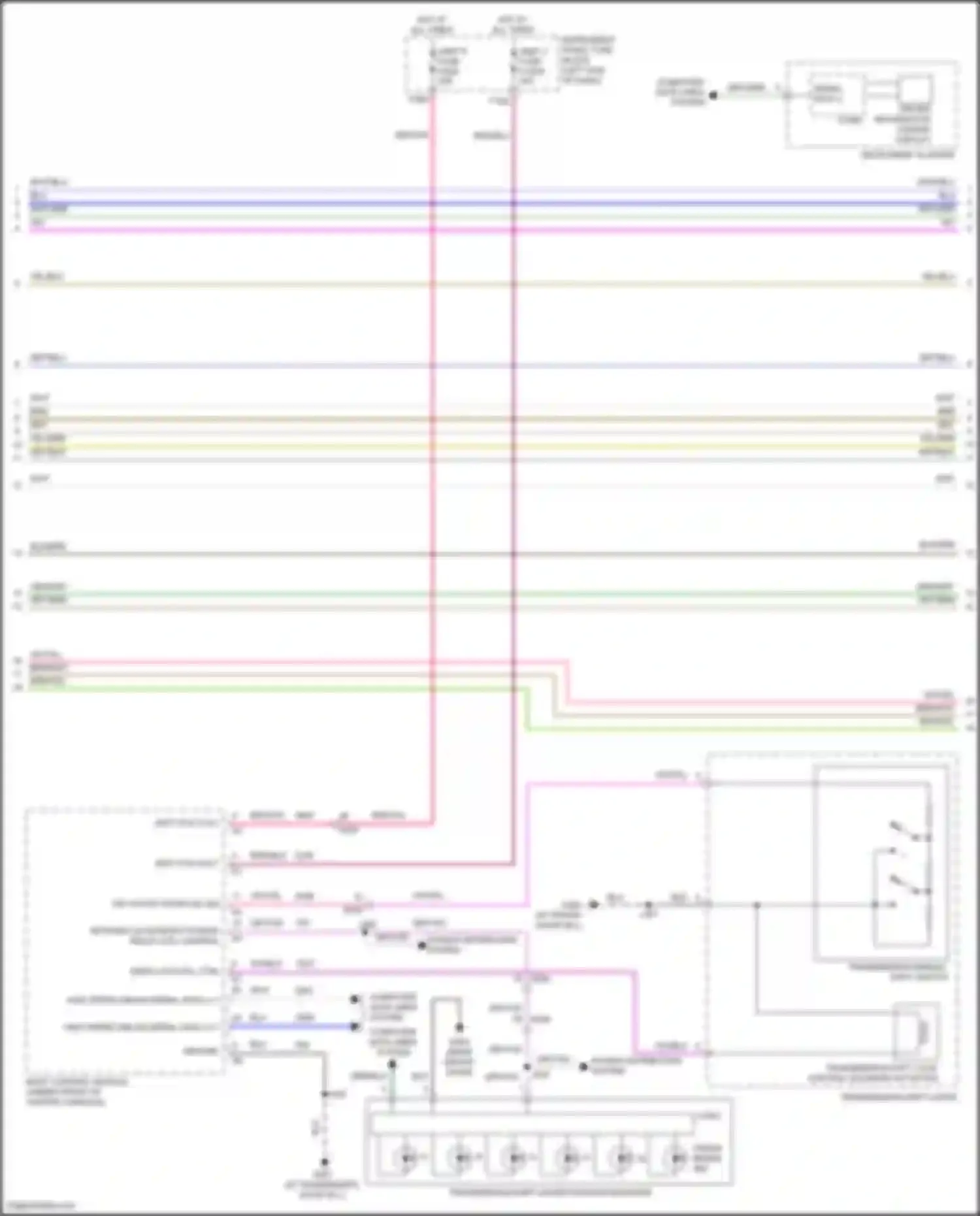 Wiring diagram transmission shift lock control solenoid actuator for Chevrolet TrailBlazer II facelift (2017-2024) (2 of 3)