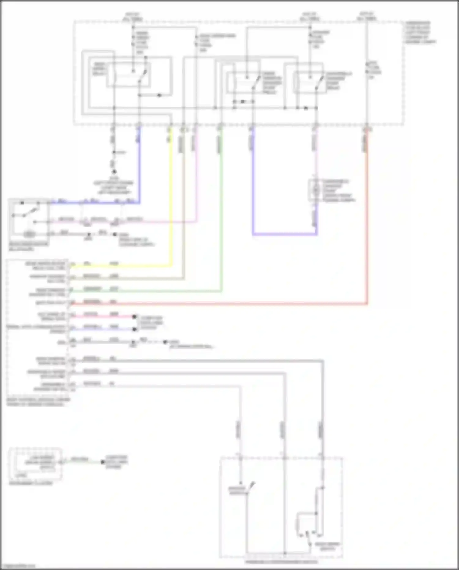 Wiring diagram windshield washer sw sig for Chevrolet TrailBlazer II facelift (2017-2024) (2 of 3)