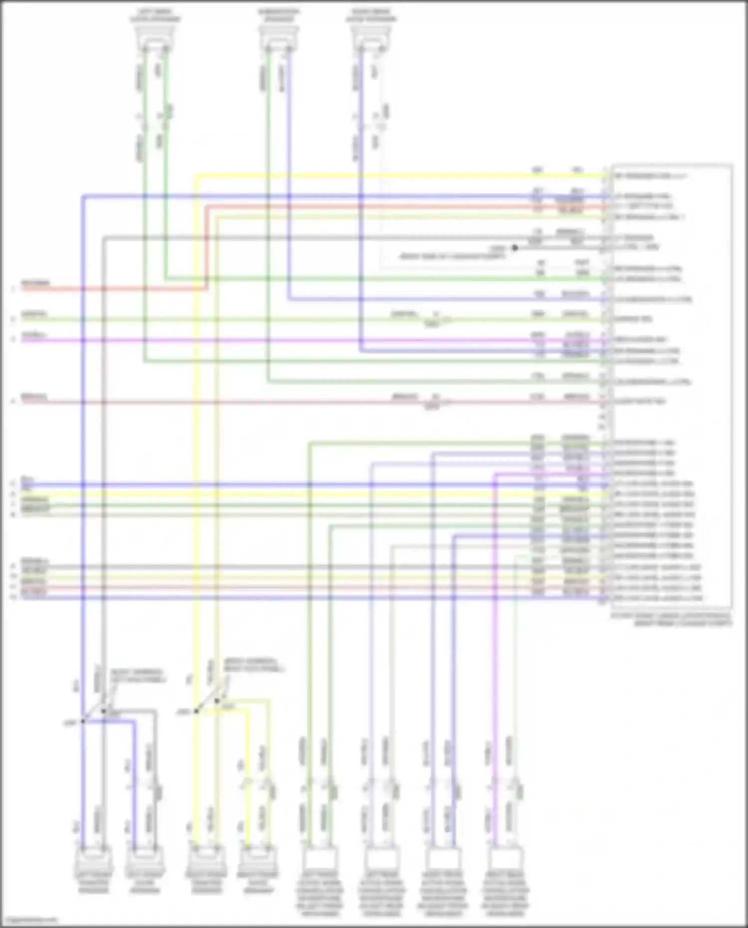 TrailBlazer Chevrolet III (2019-2024): Radio circuit, mid/high level w/o amplifier w/ active noise (4 of 4)