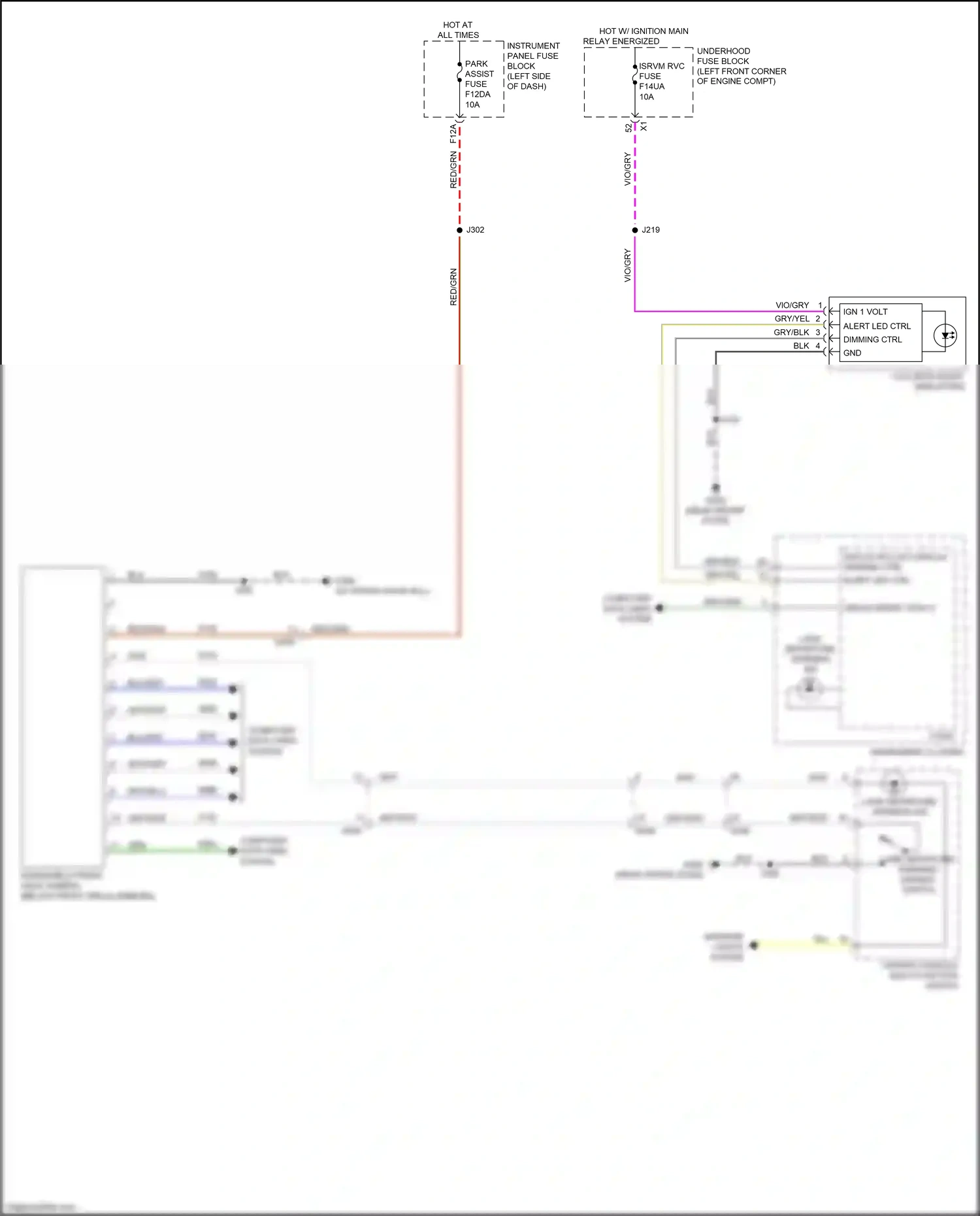 Chevrolet TrailBlazer III (2019-2024) center console multi-function switch wiring diagram  (4 of 7)