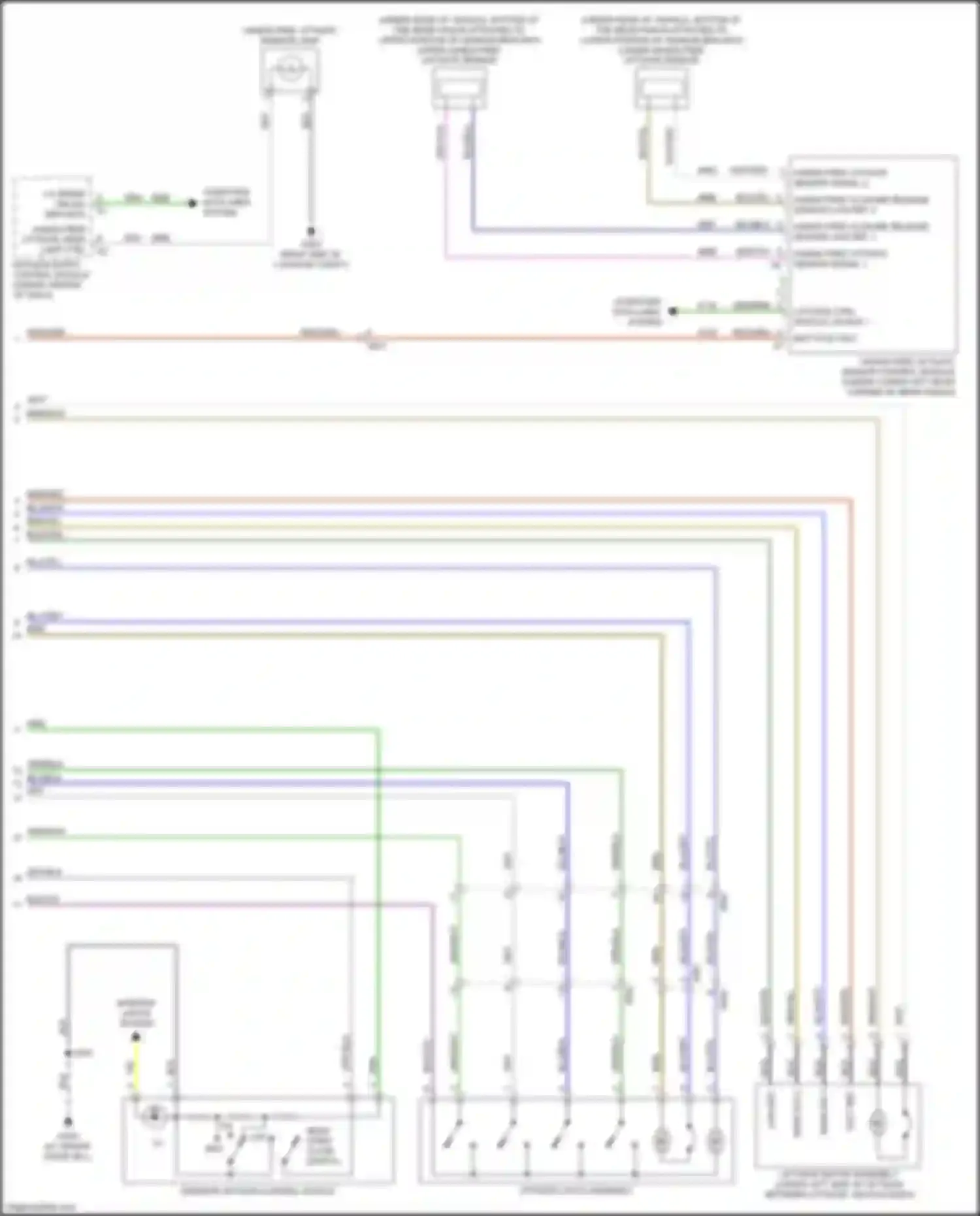 Wiring diagram hands-free liftgate sensor control module for Chevrolet TrailBlazer III (2019-2024) (2 of 2)
