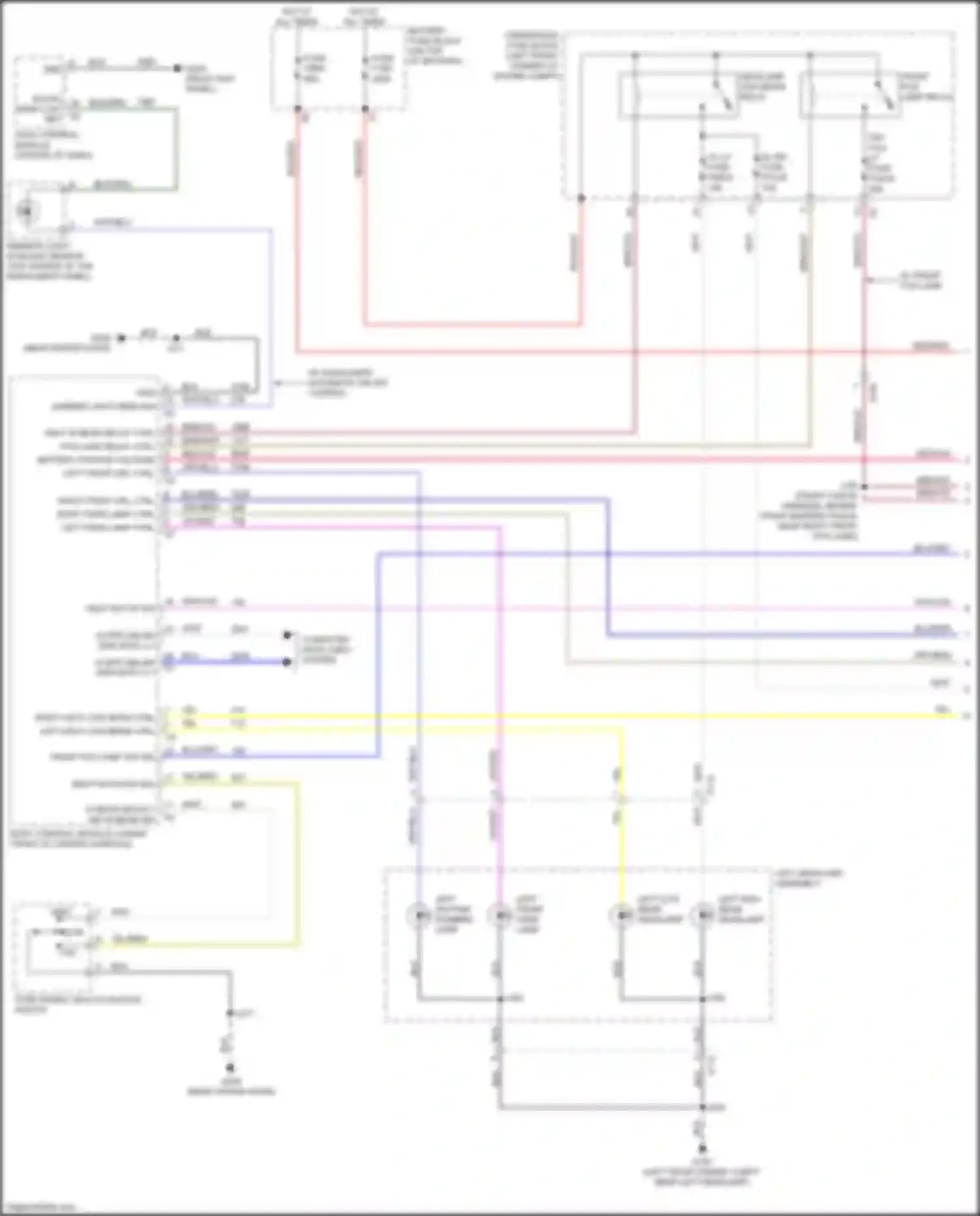 Wiring diagram left park lamp ctrl for Chevrolet TrailBlazer III (2019-2024) (1 of 1)
