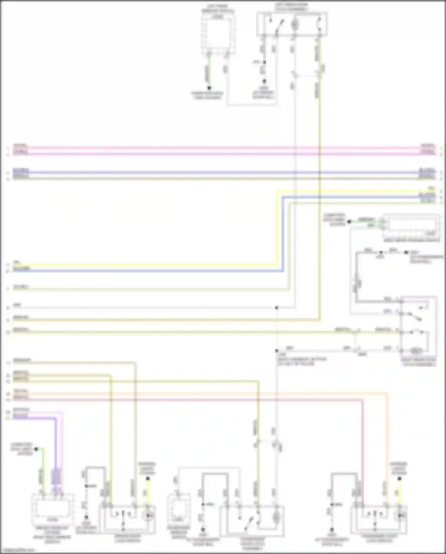 Wiring diagram right rear door latch assembly for Chevrolet TrailBlazer III (2019-2024) (2 of 6)
