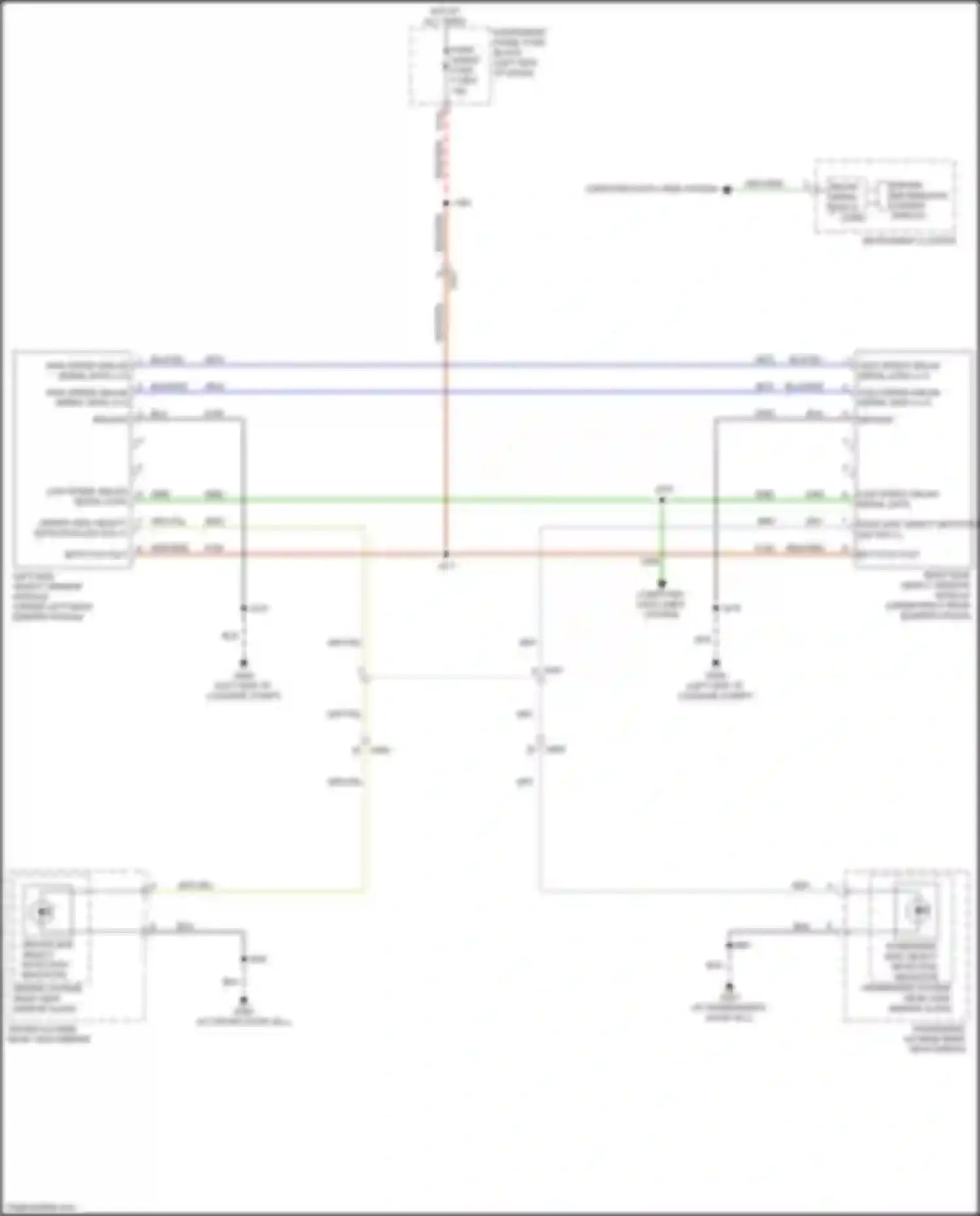 Wiring diagram right side object sensor module for Chevrolet TrailBlazer III (2019-2024) (1 of 3)