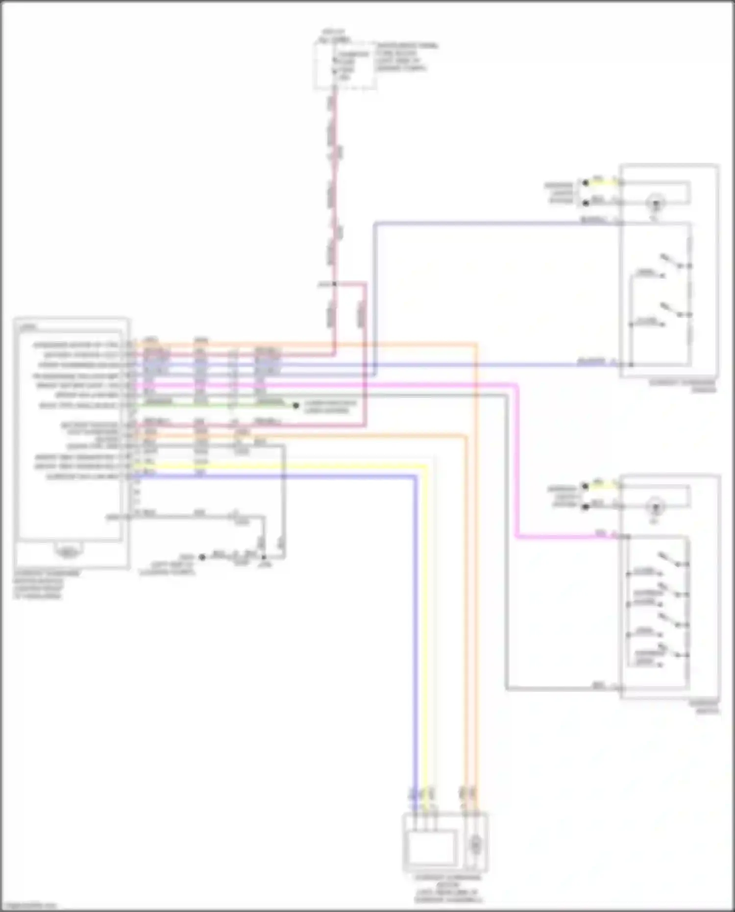 Wiring diagram sunroof sunshade motor module for Chevrolet TrailBlazer III (2019-2024) (4 of 4)