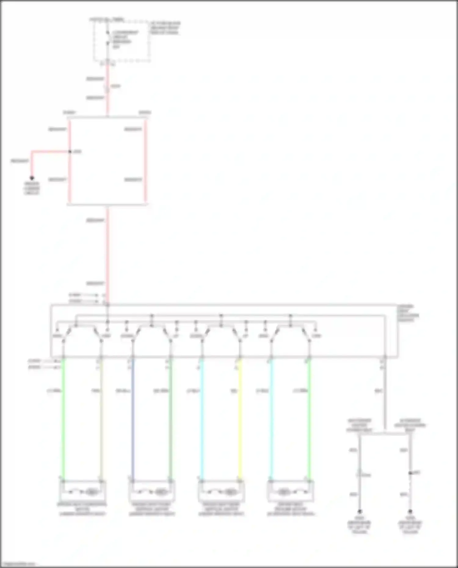 Wiring diagram 6-way 8-way for Chevrolet Traverse I facelift (2012-2017) (1 of 2)
