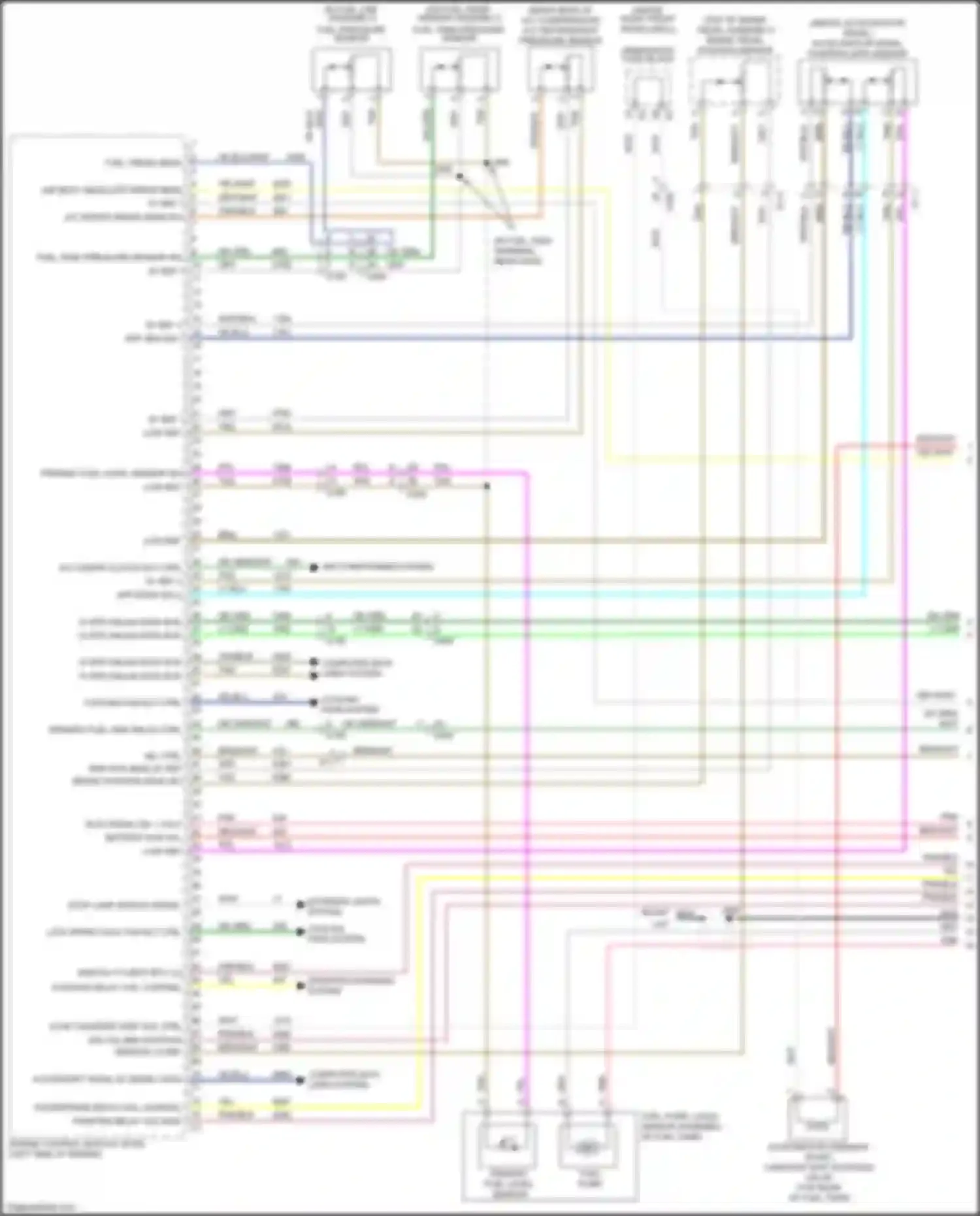 Wiring diagram air inlet absolute press sens for Chevrolet Traverse I facelift (2012-2017) (1 of 1)