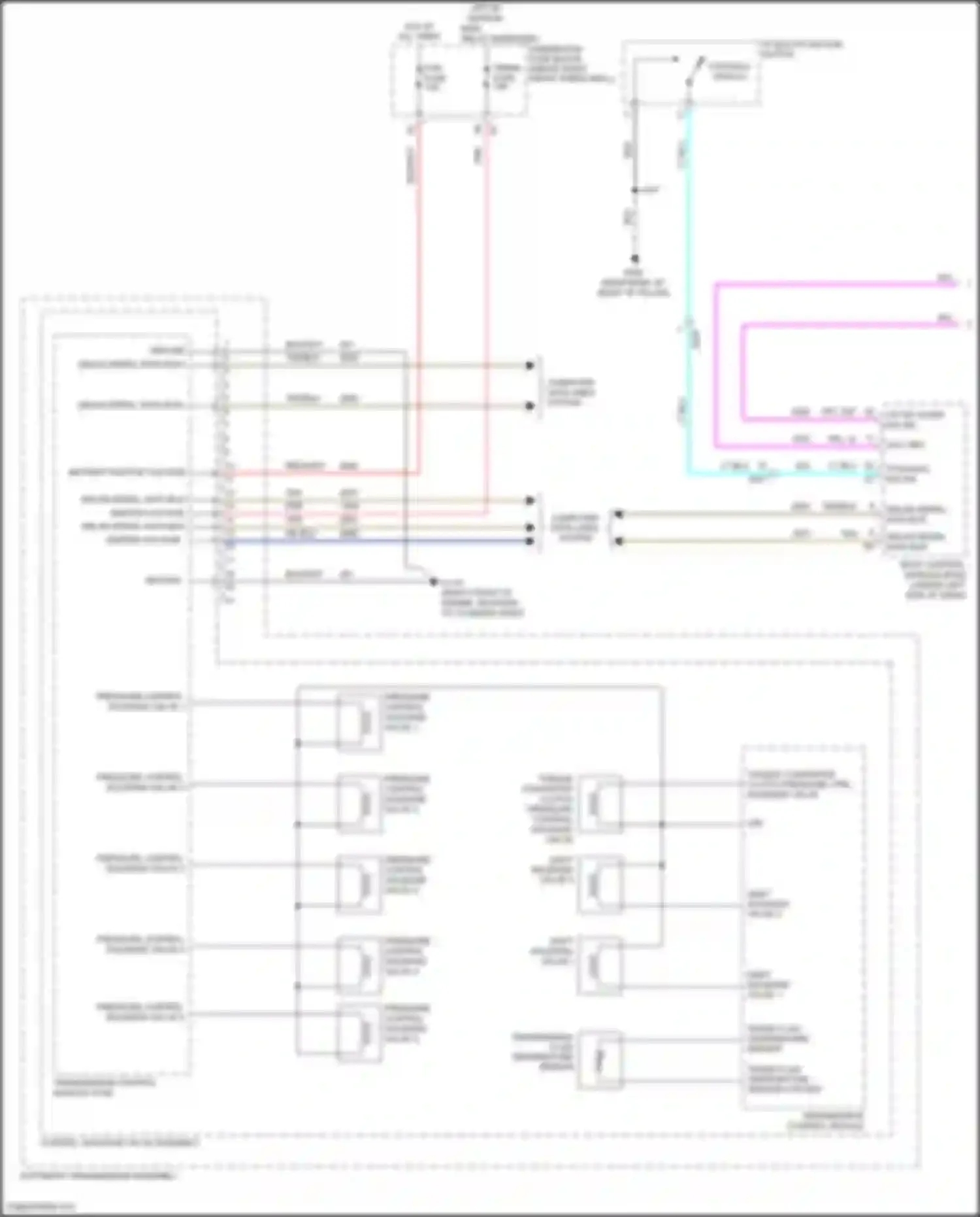 Wiring diagram automatic transmission assembly for Chevrolet Traverse I facelift (2012-2017) (1 of 8)