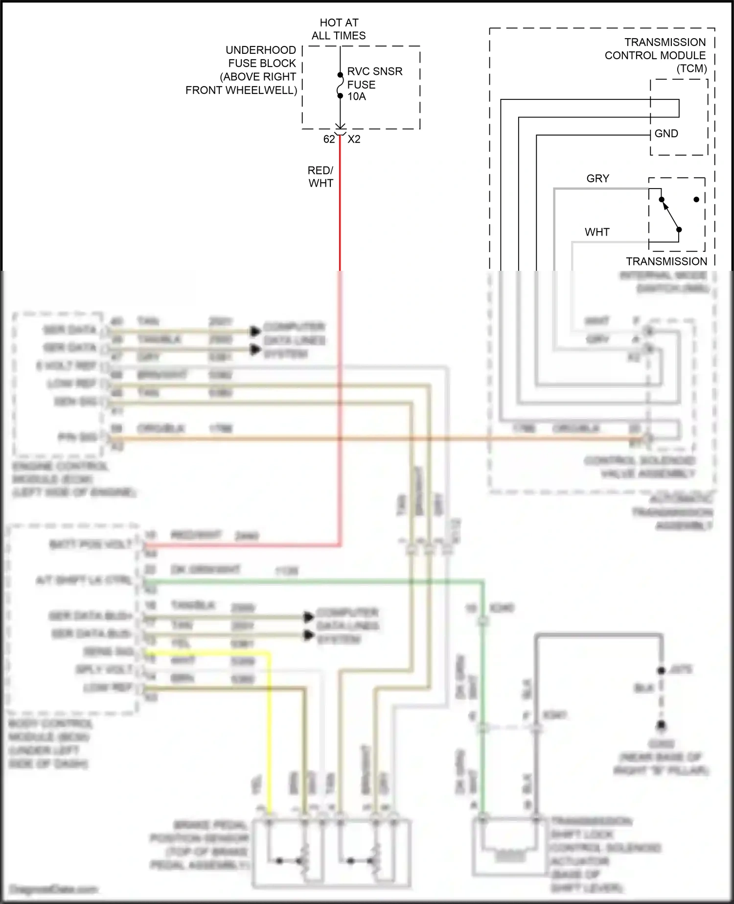 Chevrolet Traverse I facelift (2012-2017) brn wiring diagram  (20 of 50)