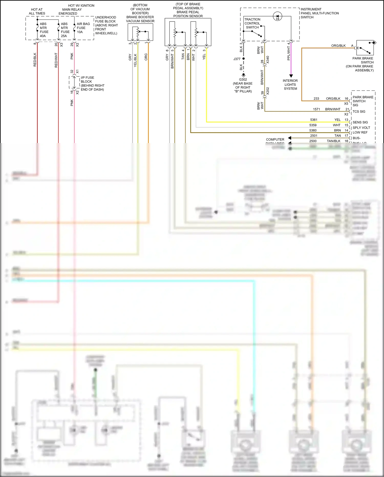 Chevrolet Traverse I facelift (2012-2017) bus - wiring diagram  (1 of 2)