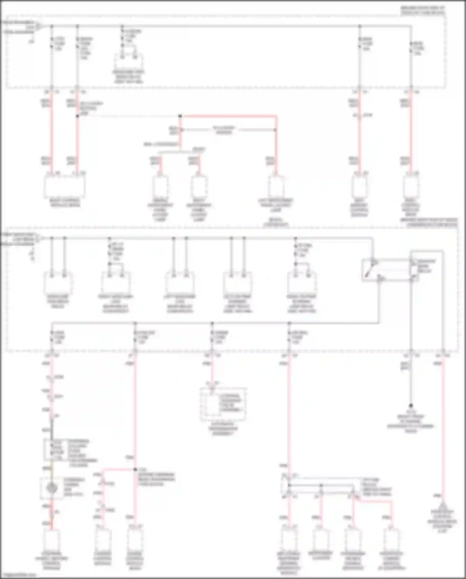 Wiring diagram chassis control module for Chevrolet Traverse I facelift (2012-2017) (3 of 3)