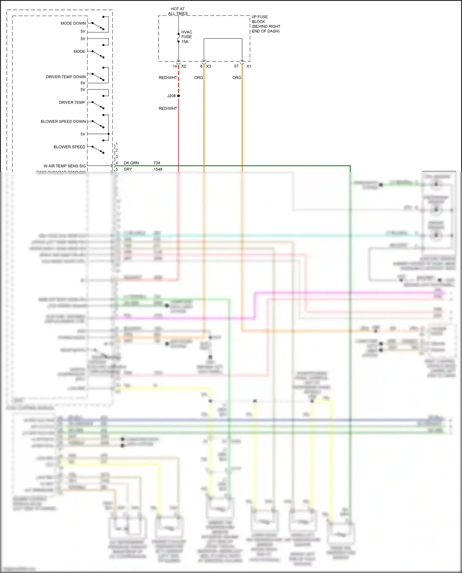Chevrolet Traverse I facelift (2012-2017) dk blu wiring diagram  (43 of 50)