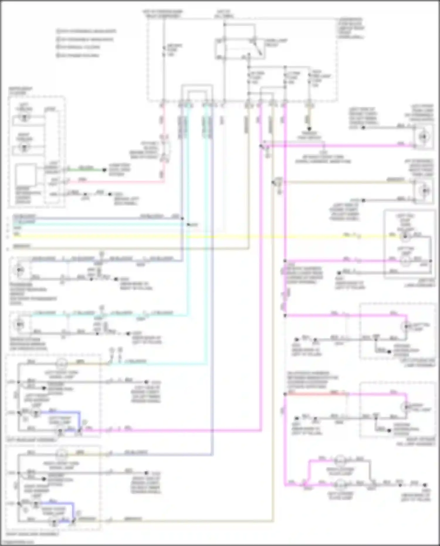 Wiring diagram driver information center display for Chevrolet Traverse I facelift (2012-2017) (3 of 8)