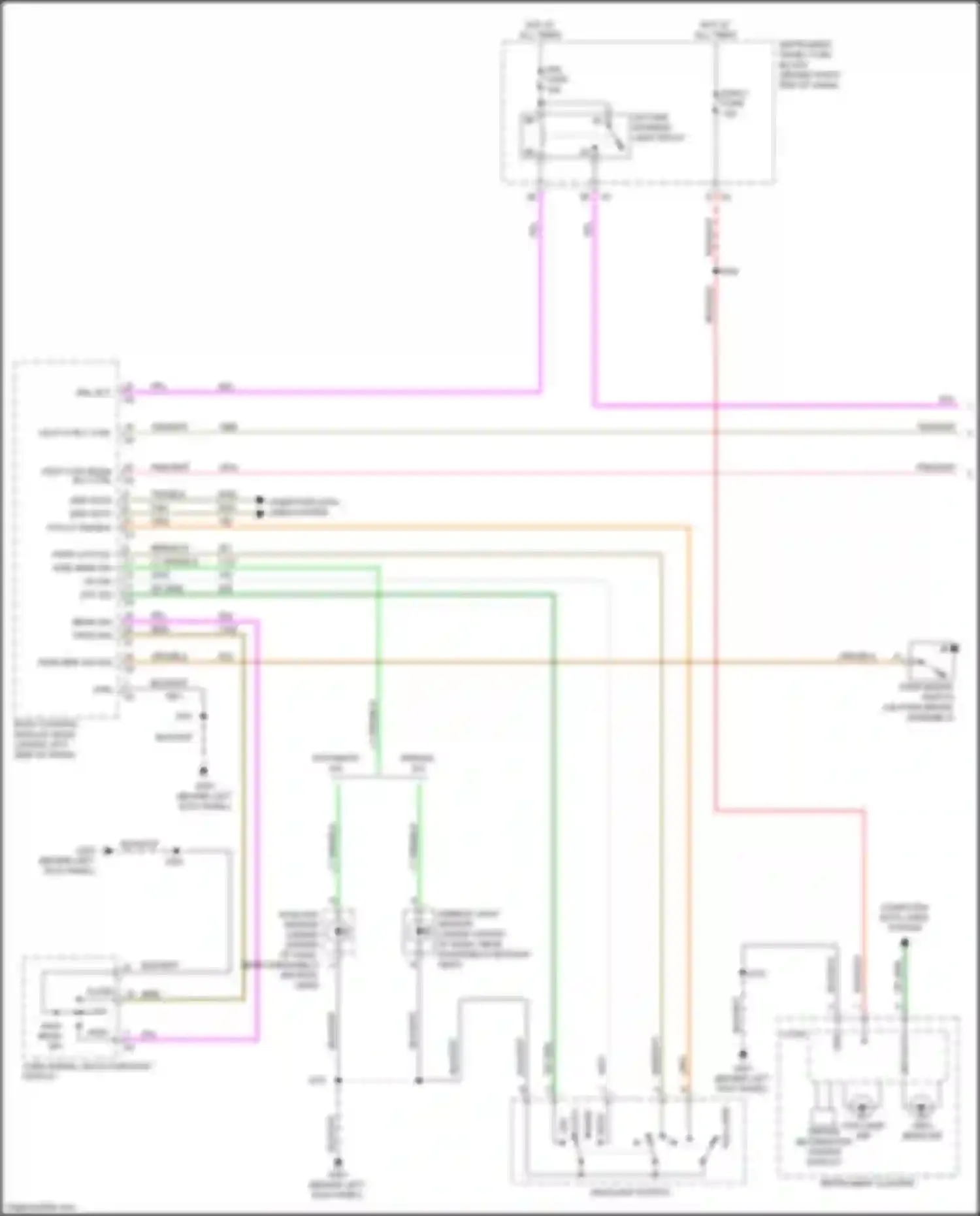 Wiring diagram hdlp hi rly ctrl for Chevrolet Traverse I facelift (2012-2017) (1 of 1)