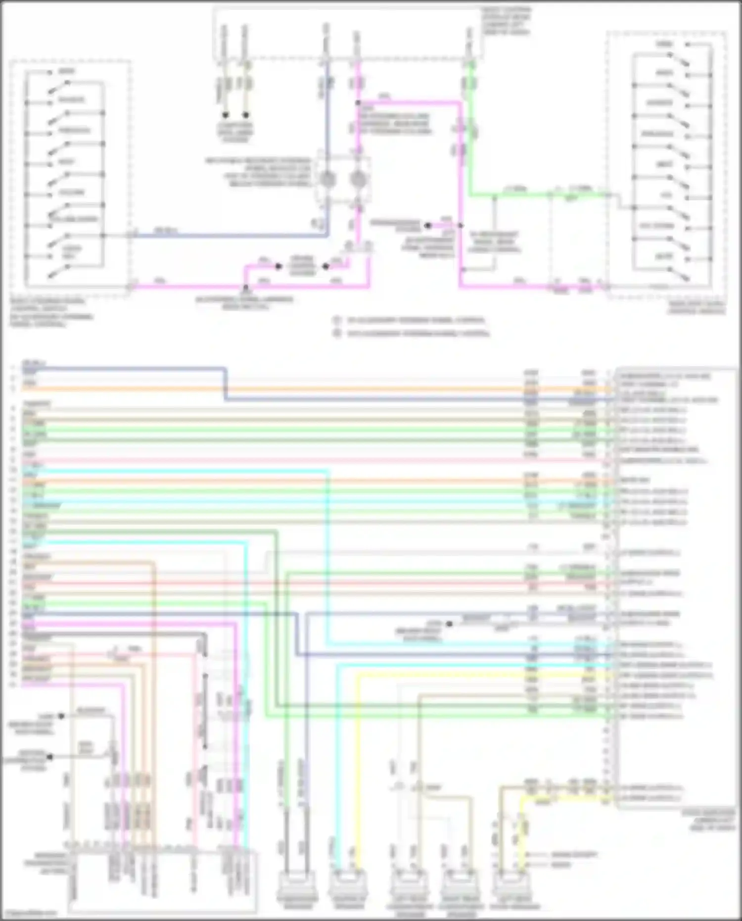 Wiring diagram inflatable restraint steering wheel module coil for Chevrolet Traverse I facelift (2012-2017) (1 of 3)