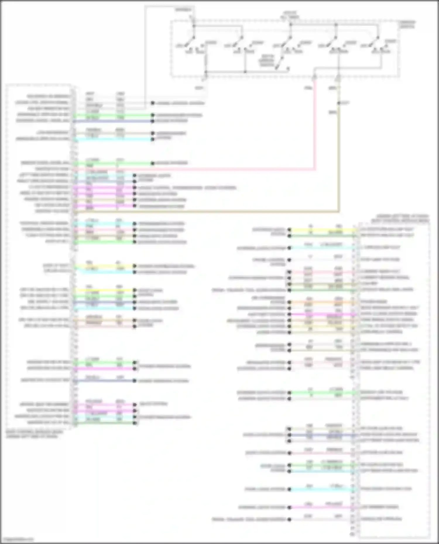 Wiring diagram led dimming signal for Chevrolet Traverse I facelift (2012-2017) (1 of 2)