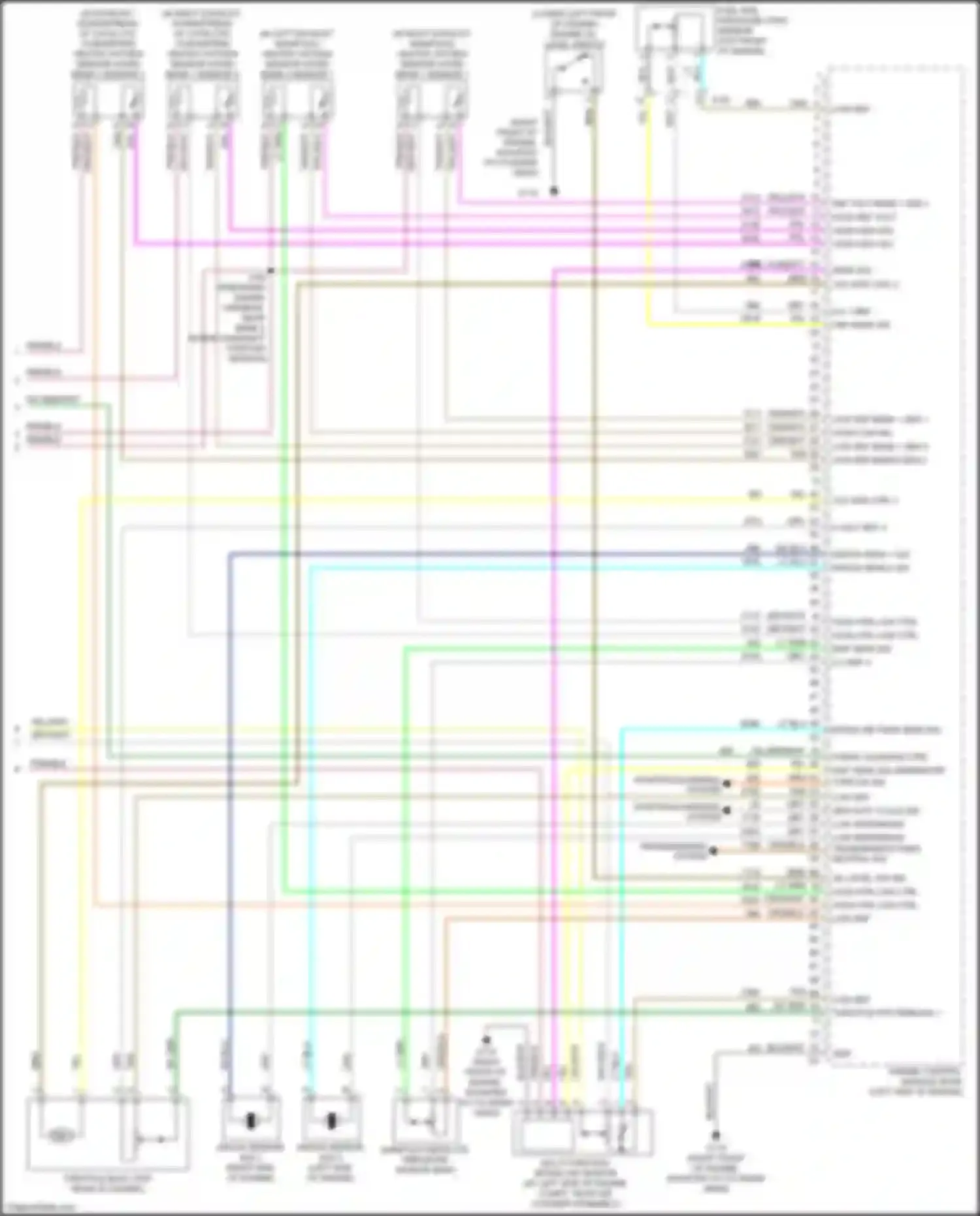 Wiring diagram map sens sig for Chevrolet Traverse I facelift (2012-2017) (1 of 1)