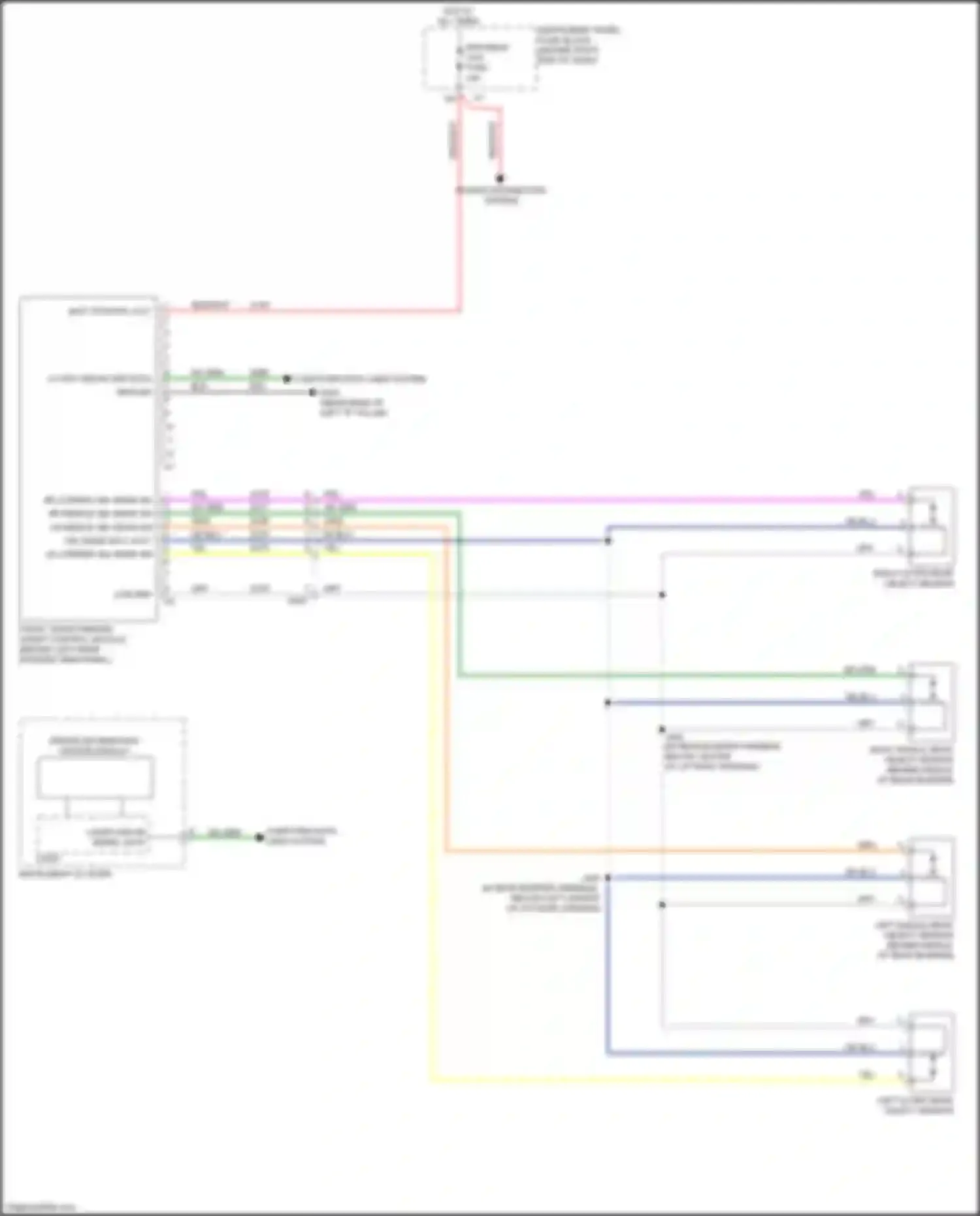 Wiring diagram rpa/sbza/ ugo fuse for Chevrolet Traverse I facelift (2012-2017) (1 of 1)