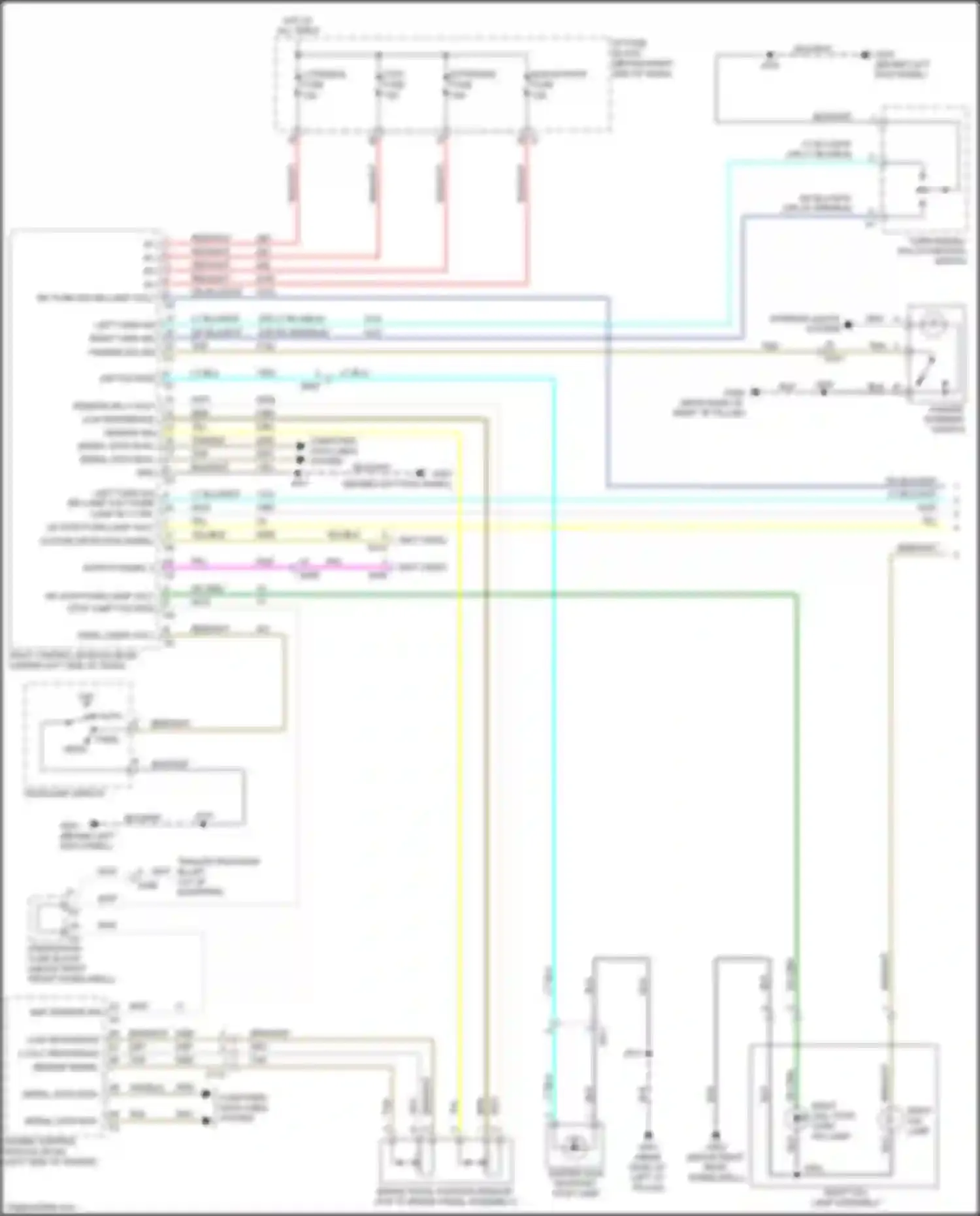 Wiring diagram stop lamp voltage for Chevrolet Traverse I facelift (2012-2017) (3 of 3)