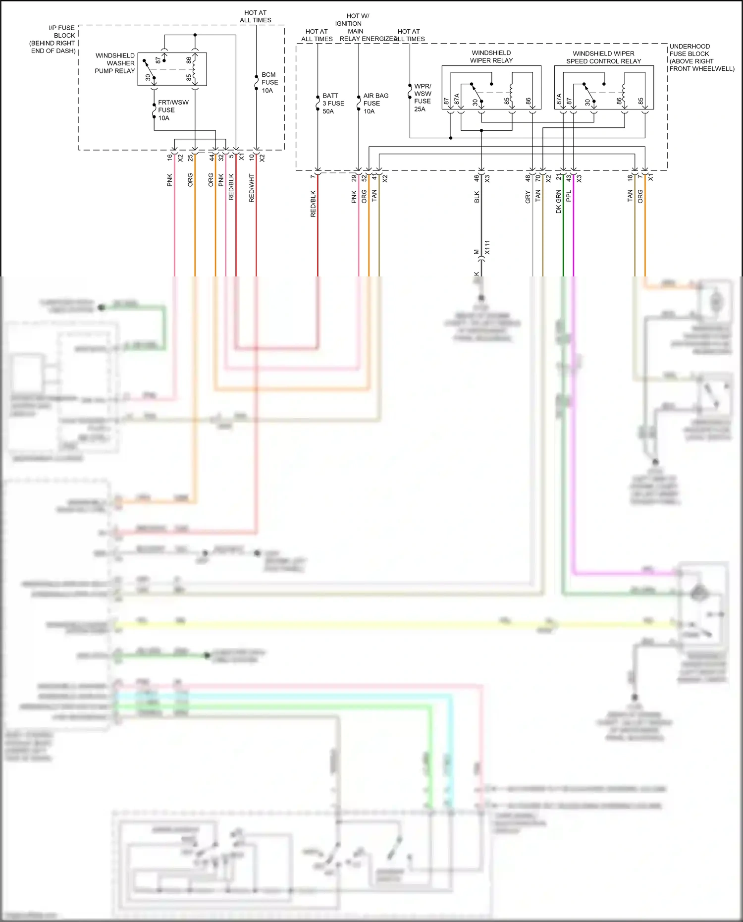 Chevrolet Traverse I facelift (2012-2017) tan wiring diagram  (33 of 63)