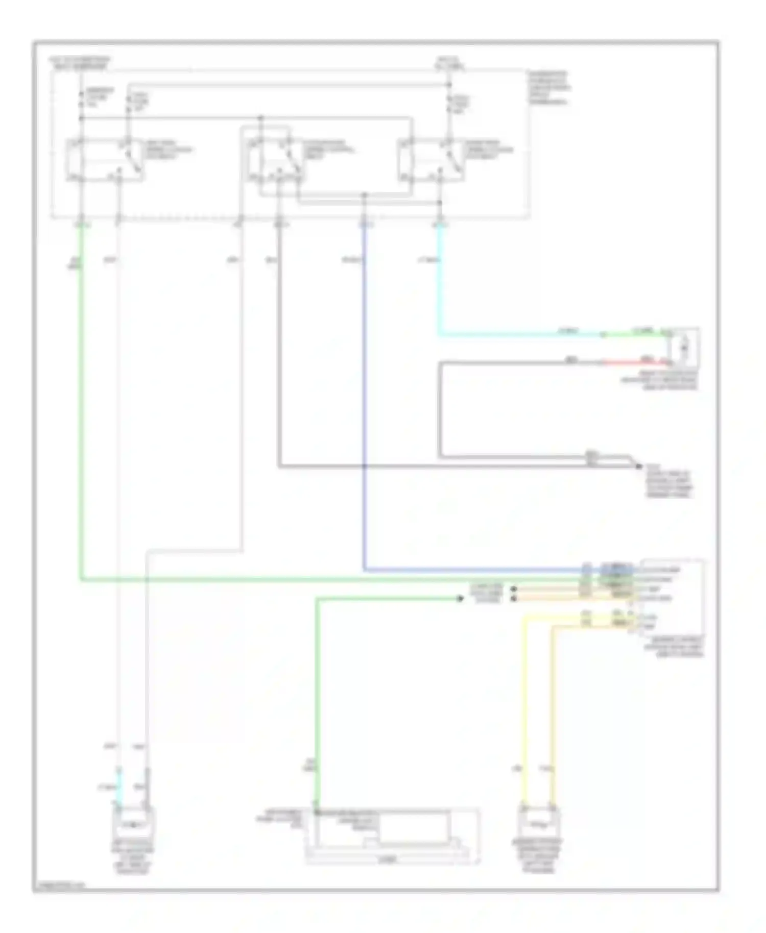 Traverse Chevrolet I (2008-2012): Cooling fan circuit