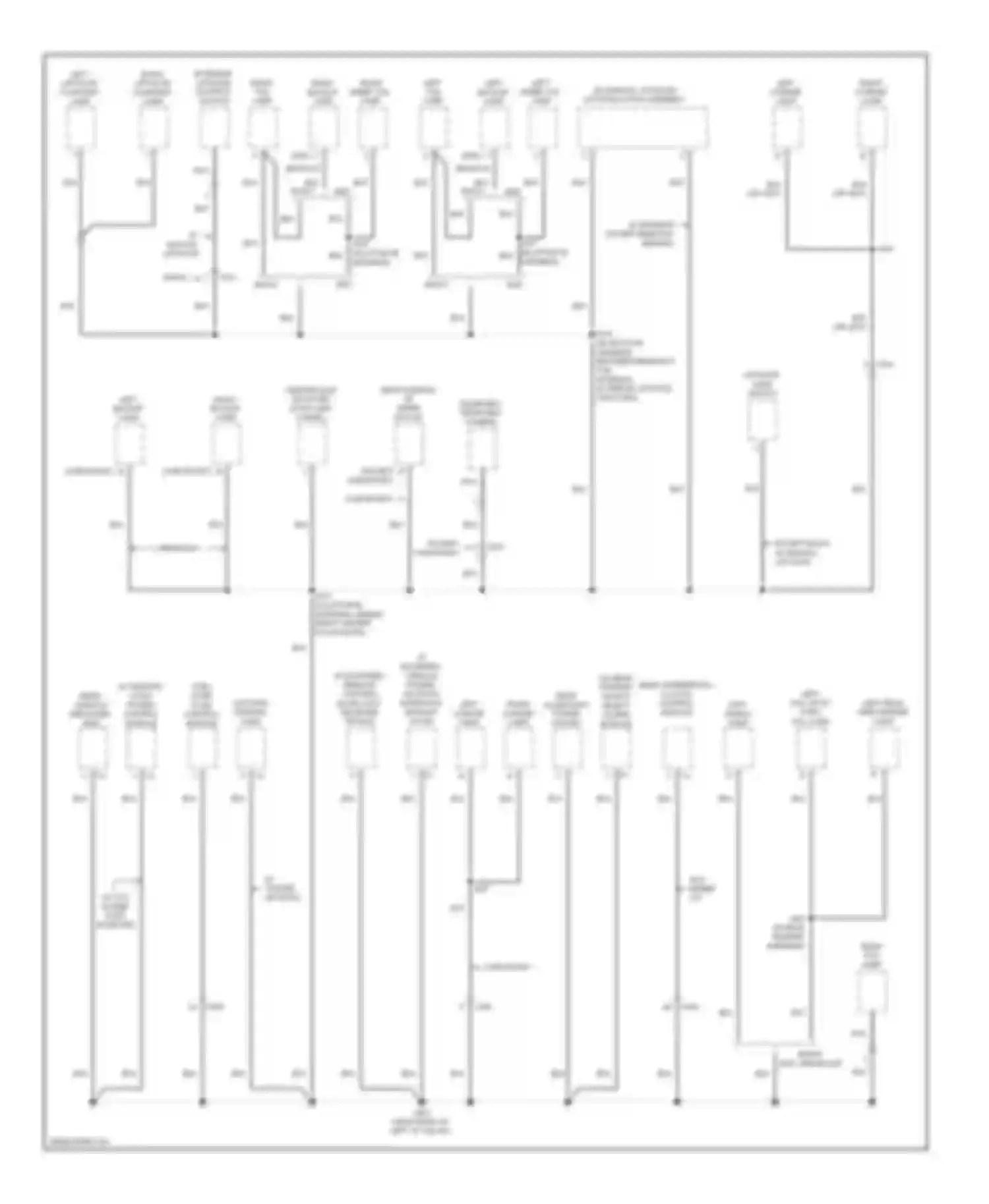 Traverse Chevrolet I (2008-2012): Ground distribution circuit (5 of 5)